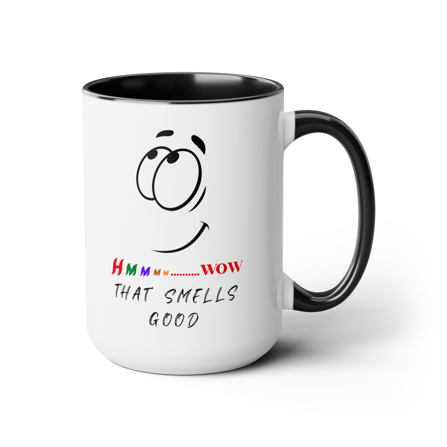 Hmmm, Two-Tone Coffee Mugs, 15oz