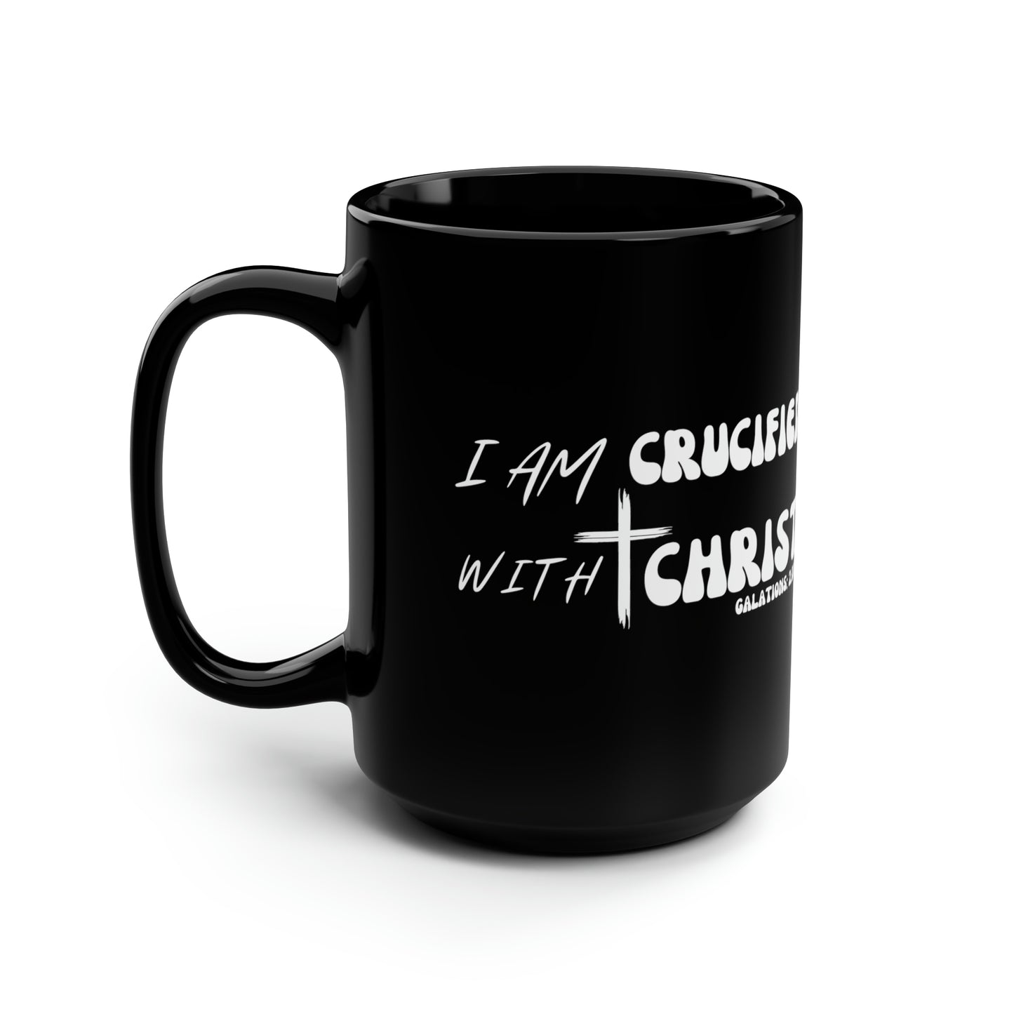 Christian Wear Black Mug, 15oz