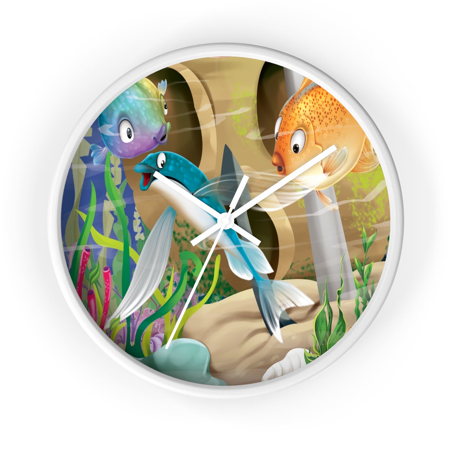 Finley The Flying Fish Wall Clock