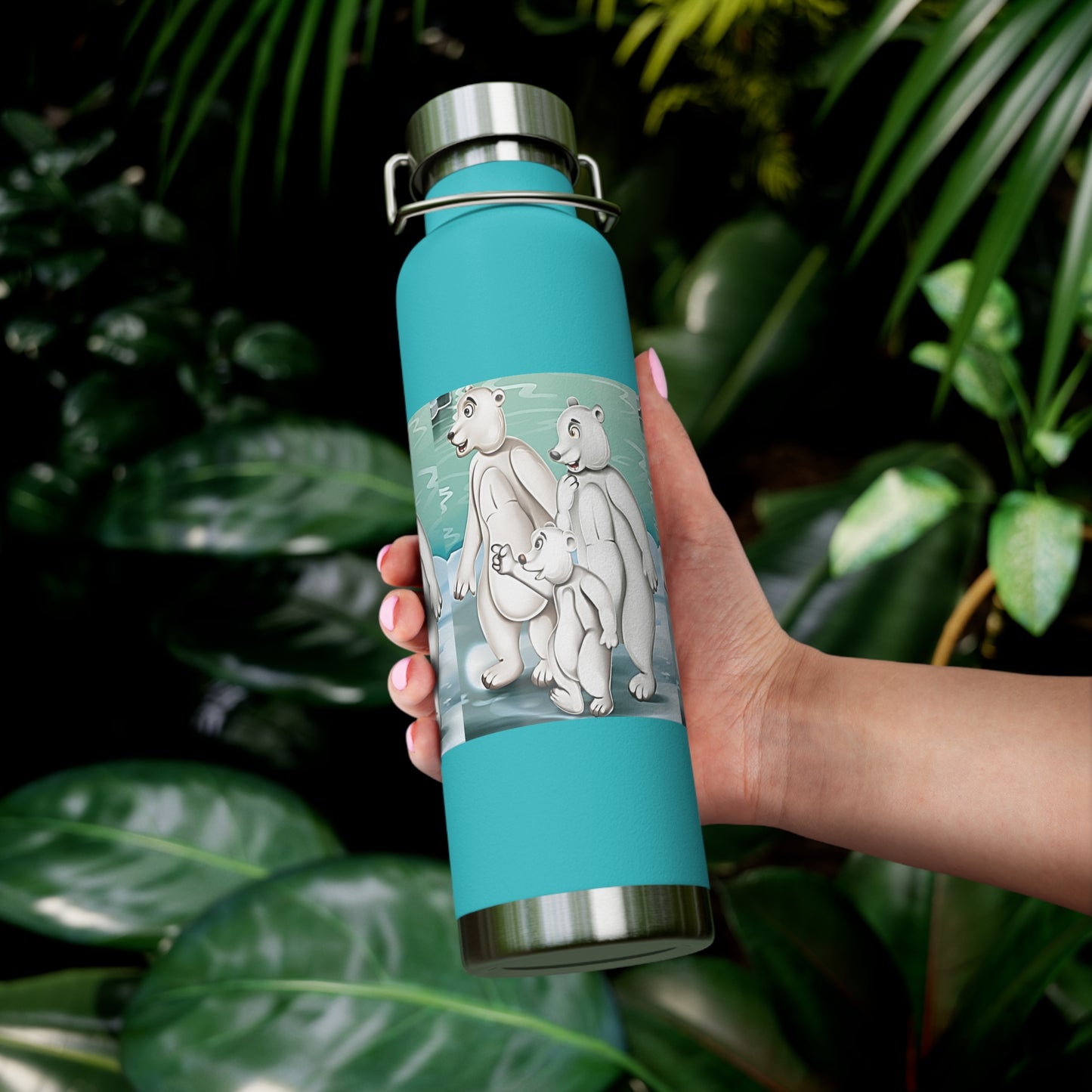 Poro the Polar Bear Copper Vacuum Insulated Bottle, 22oz