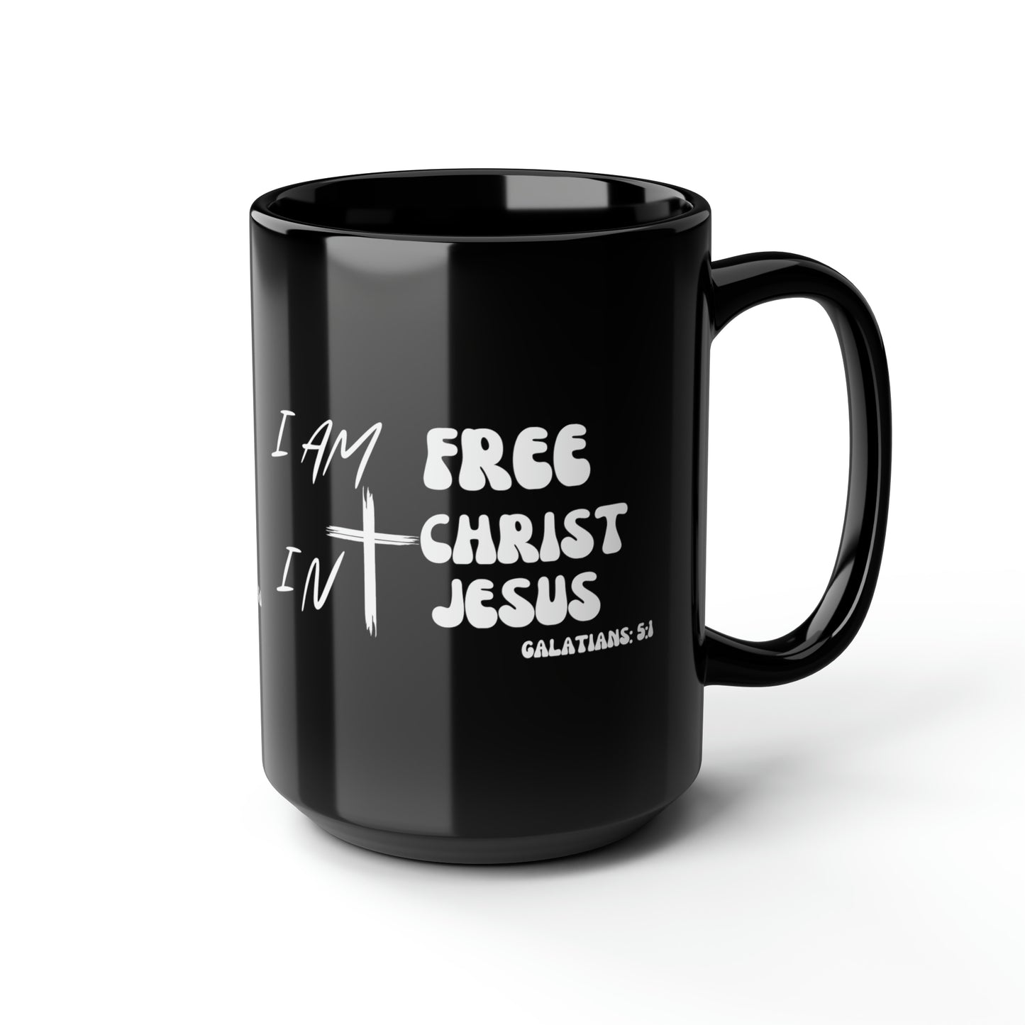 Christian Wear Black Mug, 15oz