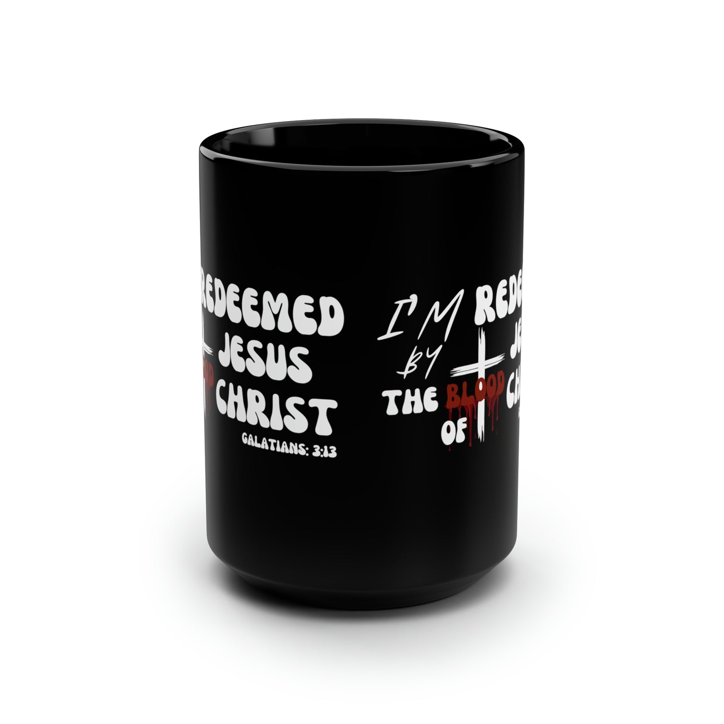 Christian Wear Black Mug, 15oz