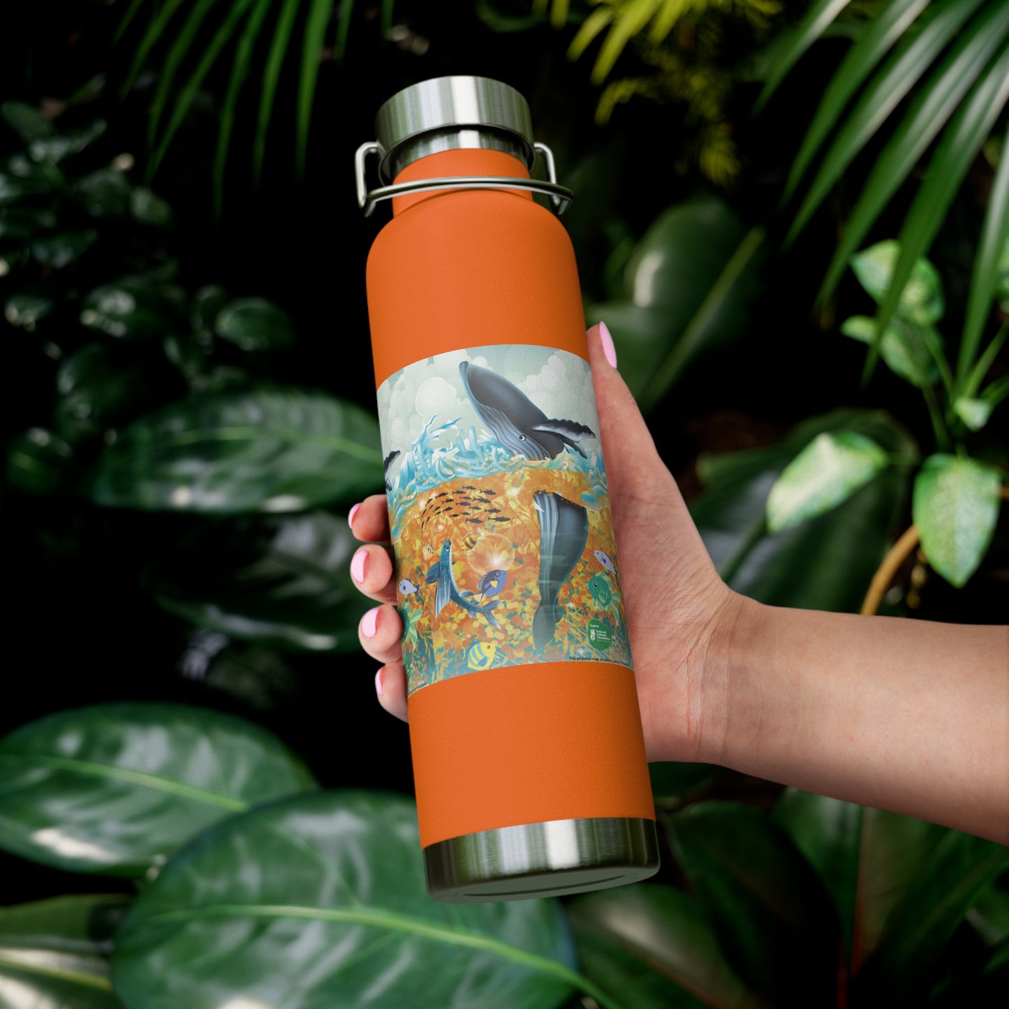 Finley the Flying Fish Copper Vacuum Insulated Bottle, 22oz