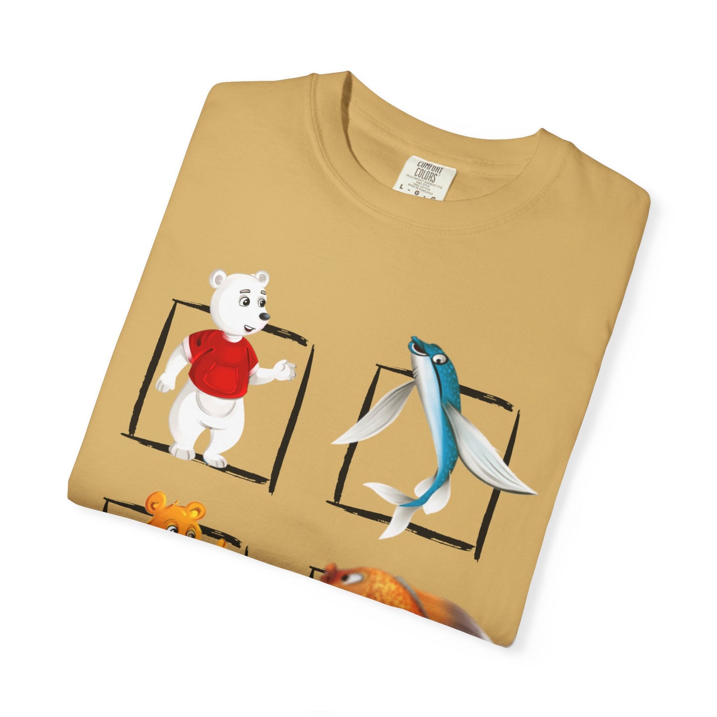 Whimsical Cartoon T-Shirt, Fun Graphic Tee for Kids, Animal Lovers Apparel, Perfect Gift for Birthdays and Celebrations