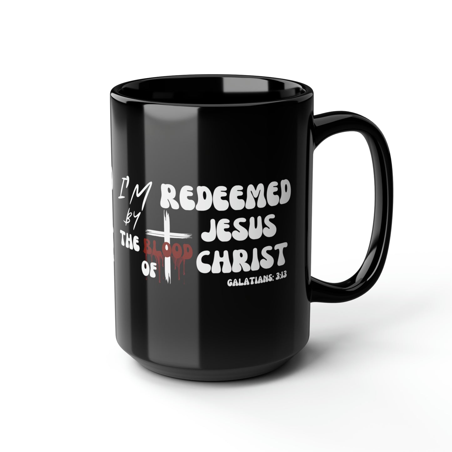 Christian Wear Black Mug, 15oz