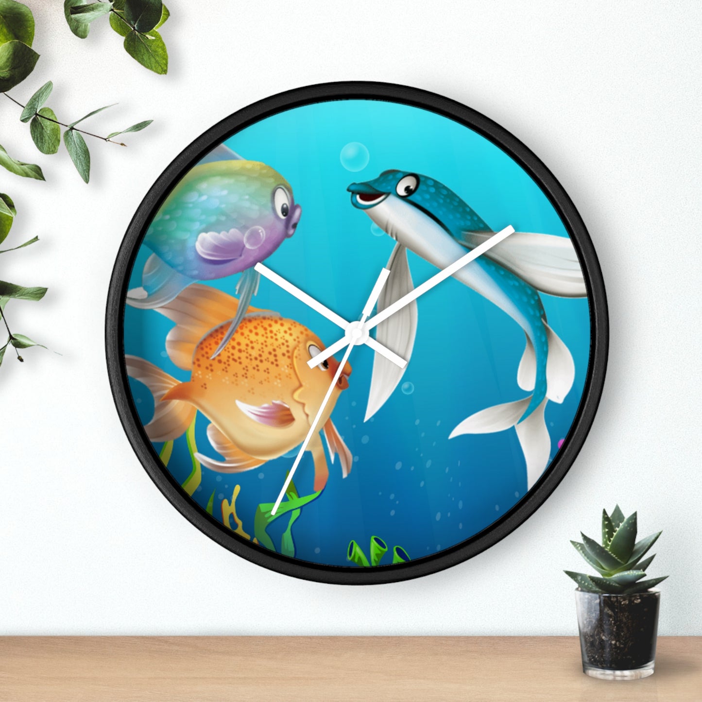 Finley The Flying Fish Wall Clock