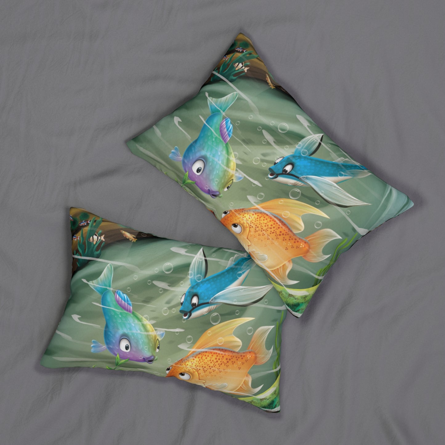 Finley The Flying Fish Spun Polyester Lumbar Pillow