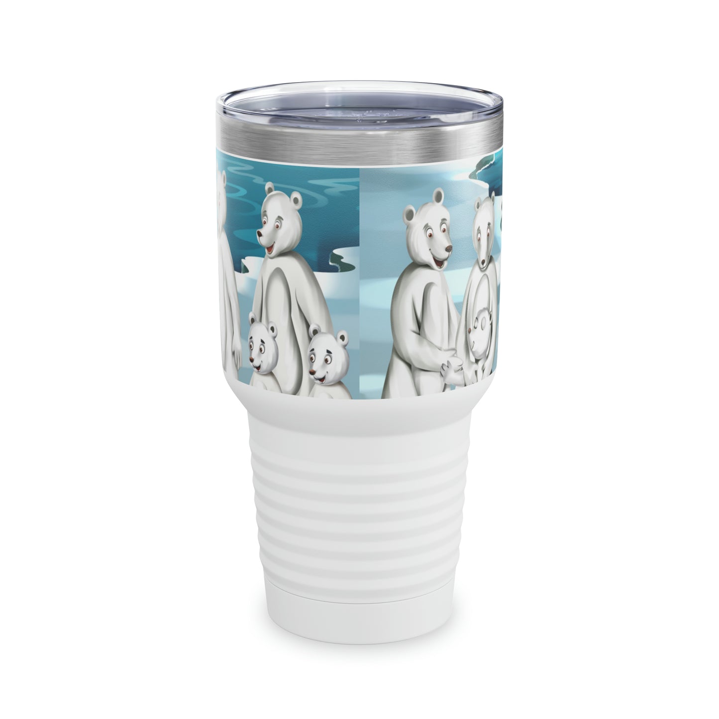 Poro The Polar Bear Ringneck Tumbler, 30oz