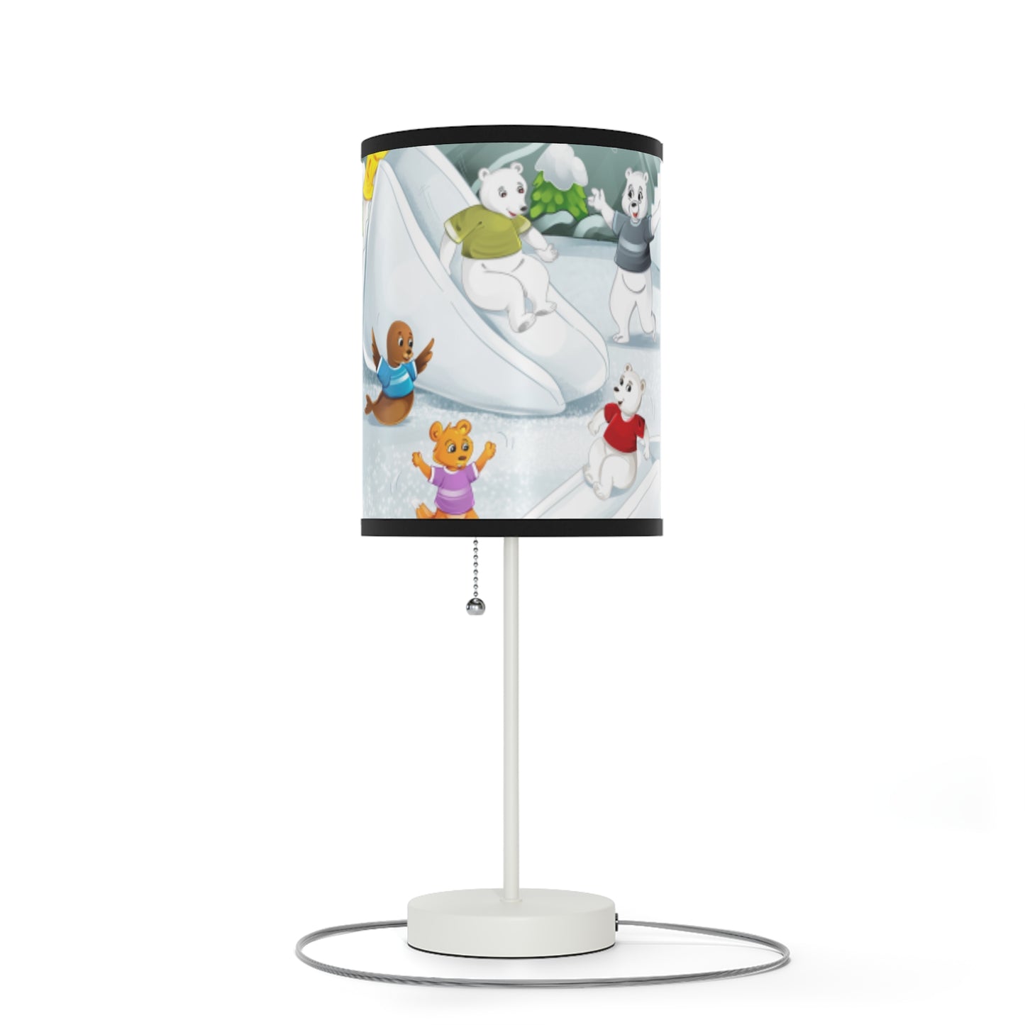 Poro the Polar Bear Lamp on a Stand