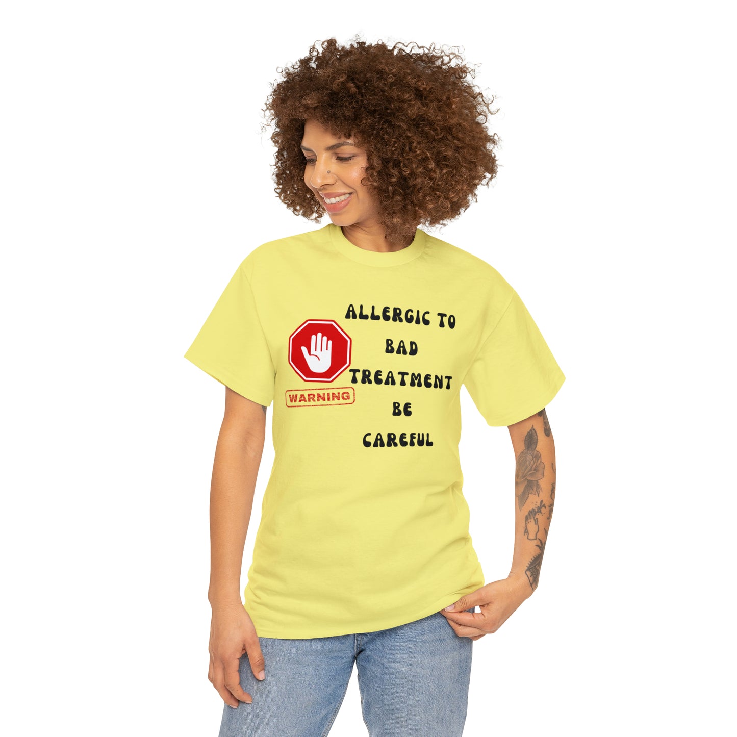 Warning, Unisex Heavy Cotton Tee