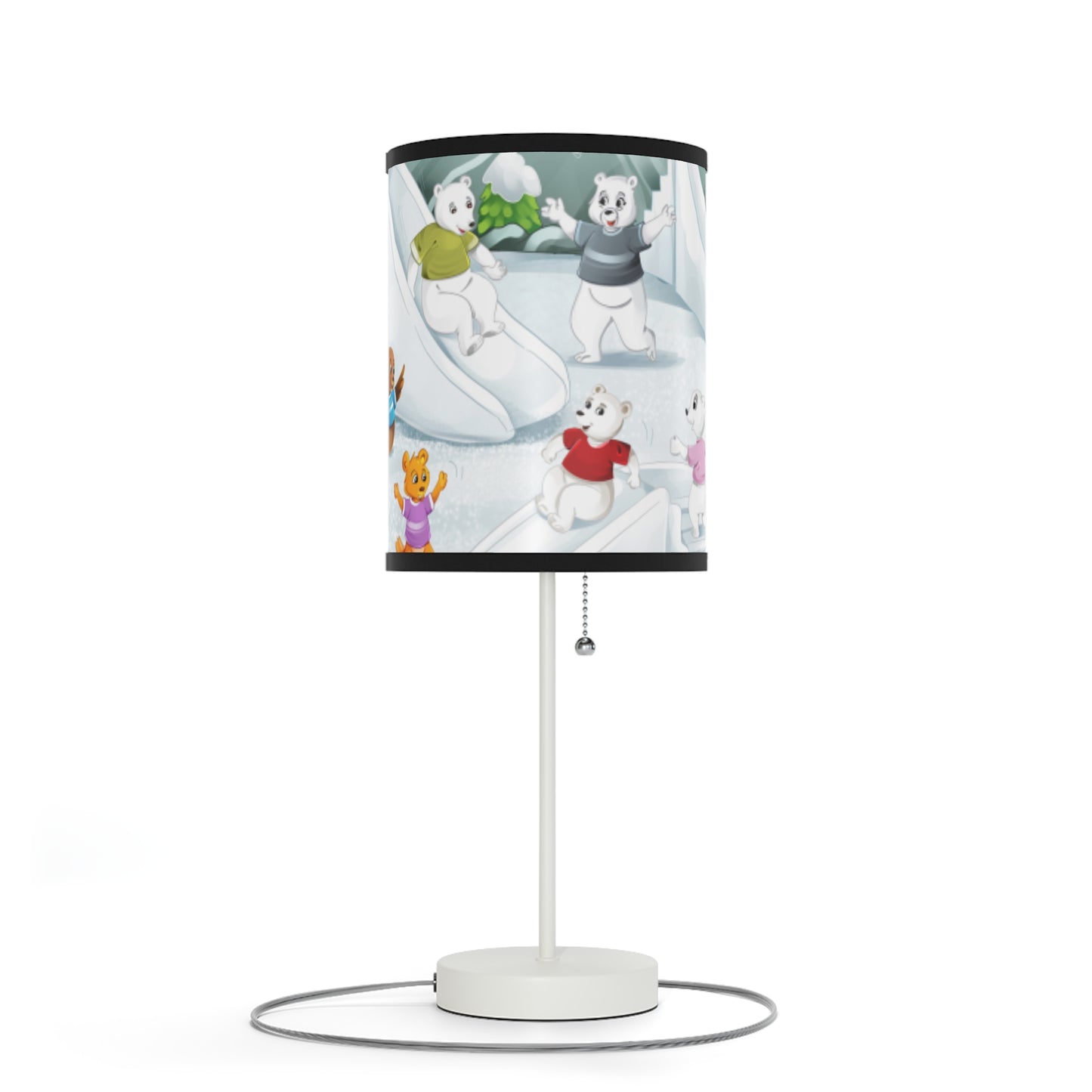 Poro the Polar Bear Lamp on a Stand