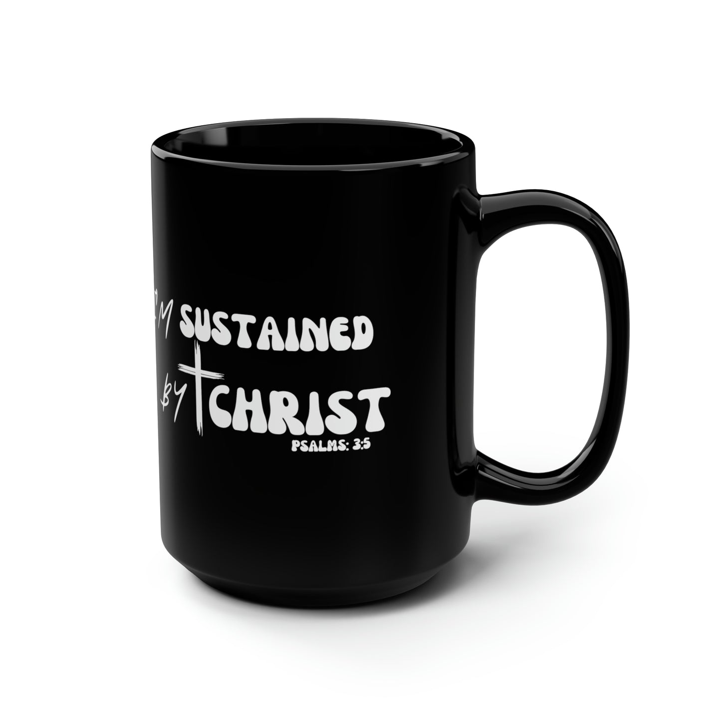 Christian Wear Black Mug, 15oz