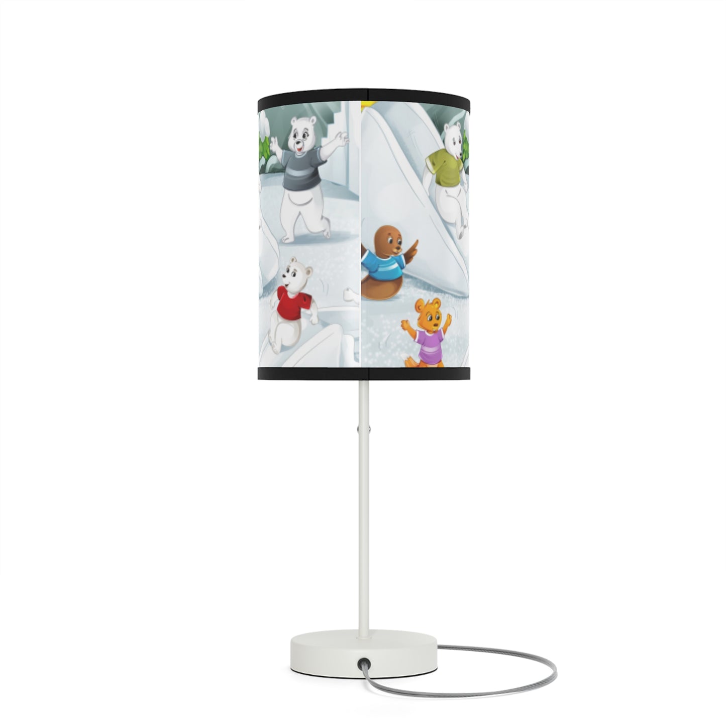 Poro the Polar Bear Lamp on a Stand