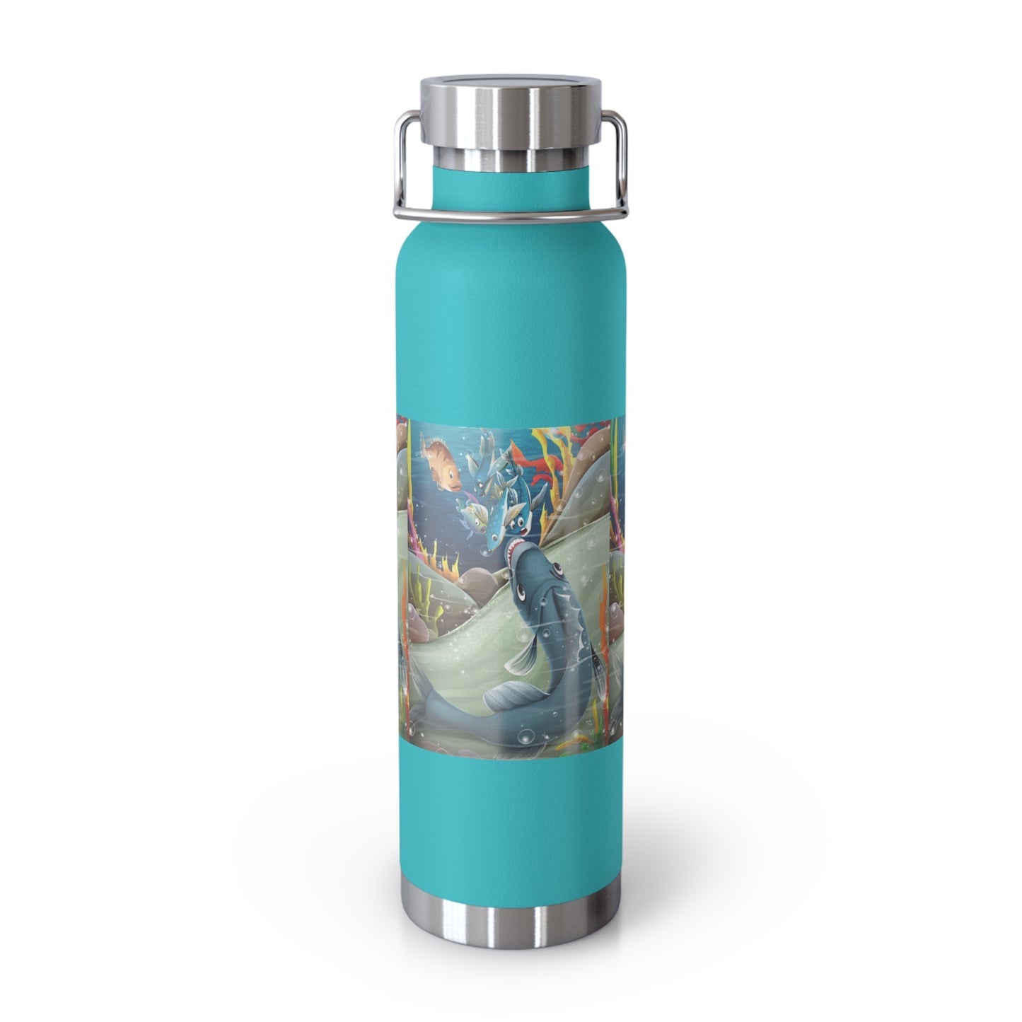 Finley the Flying Fish Copper Vacuum Insulated Bottle, 22oz