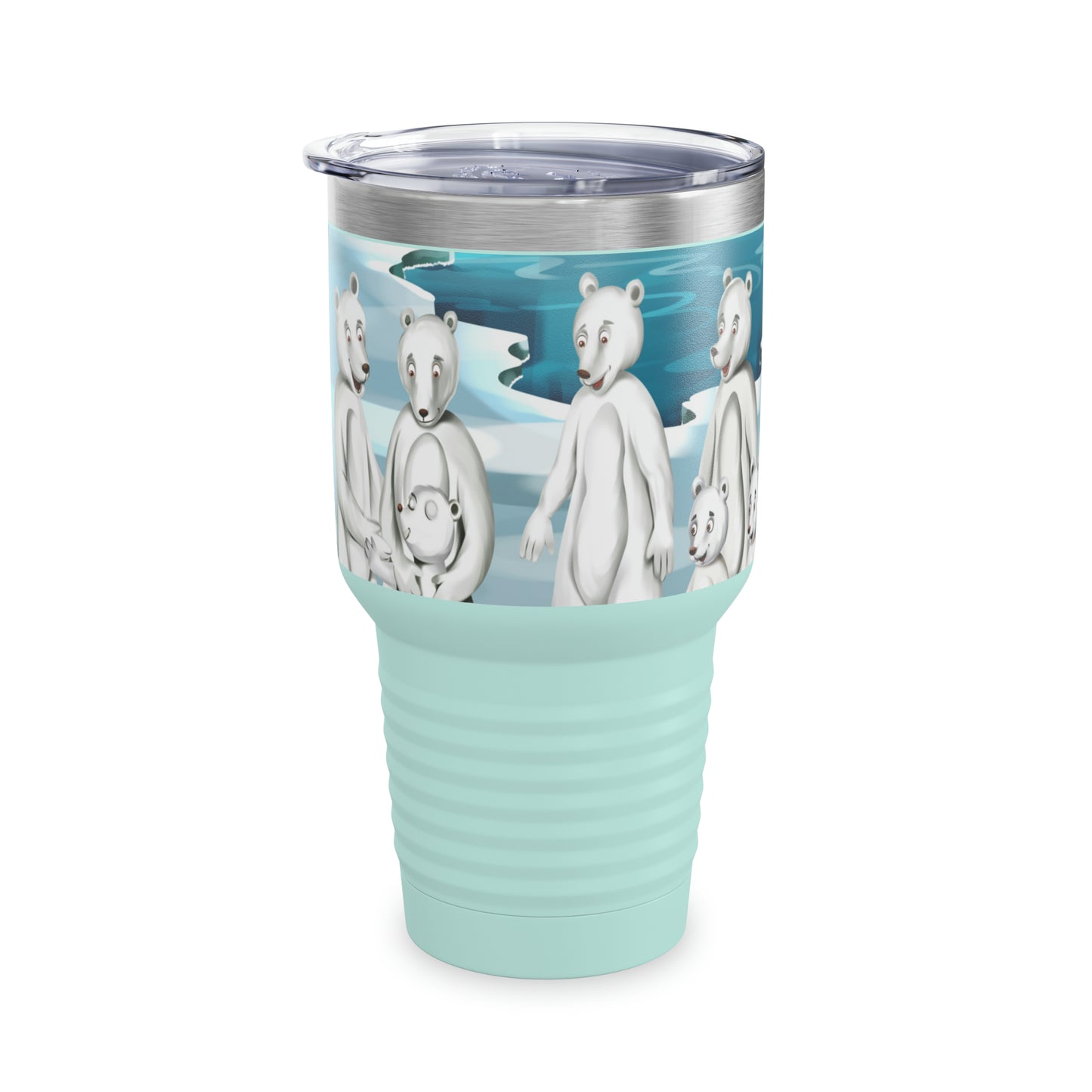 Poro The Polar Bear Ringneck Tumbler, 30oz