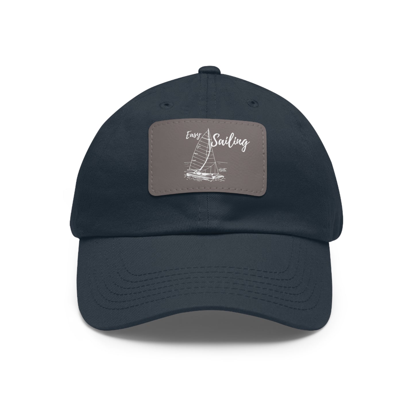 Sailing Dad Hat with Leather Patch (Rectangle)