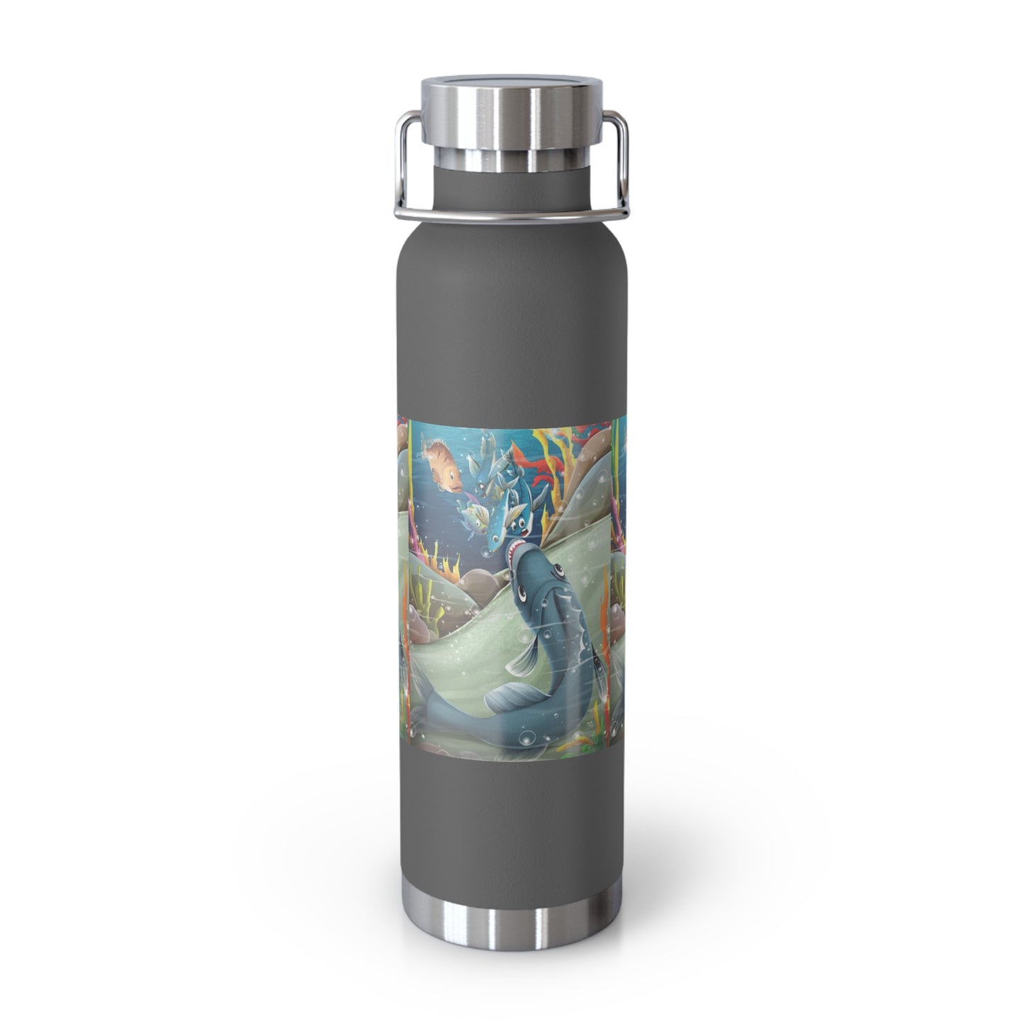 Finley the Flying Fish Copper Vacuum Insulated Bottle, 22oz