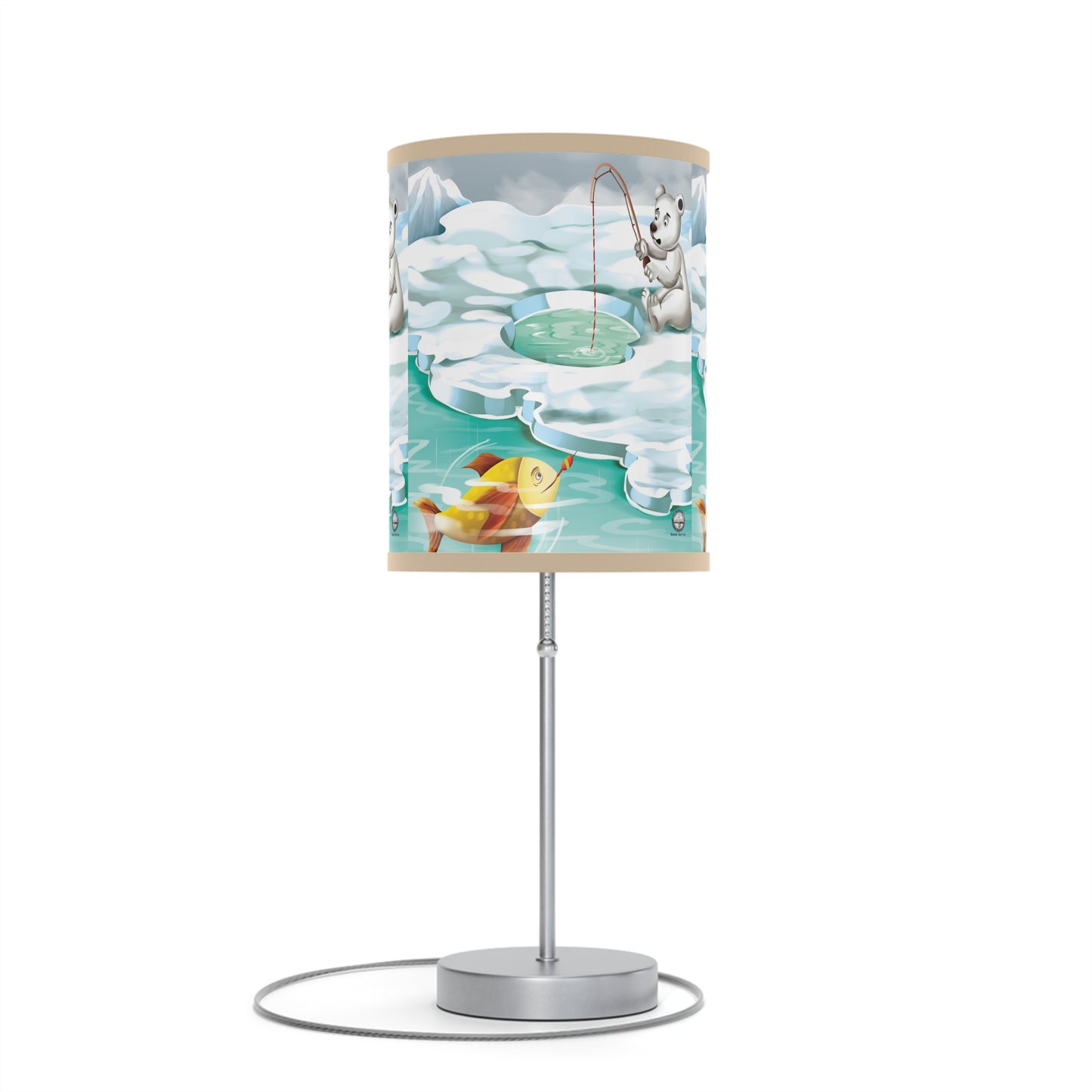 Poro The Polar Bear Lamp on a Stand, US|CA plug