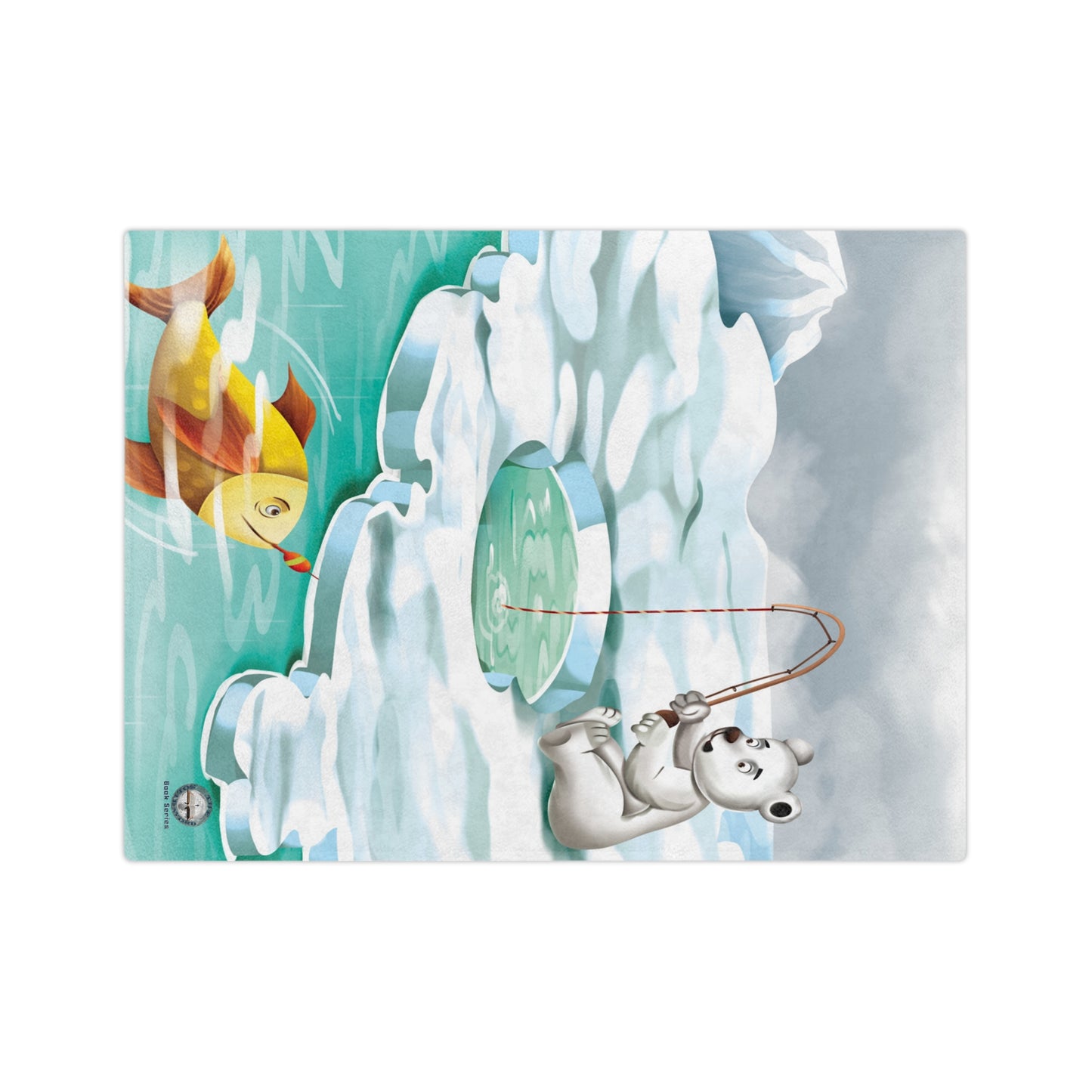 Poro The Polar Bear Velveteen Minky Blanket