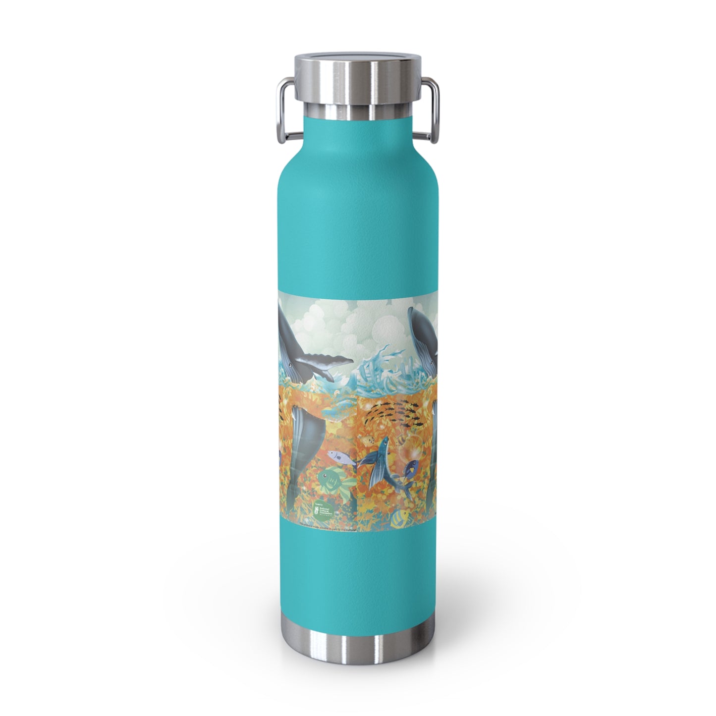 Finley the Flying Fish Copper Vacuum Insulated Bottle, 22oz