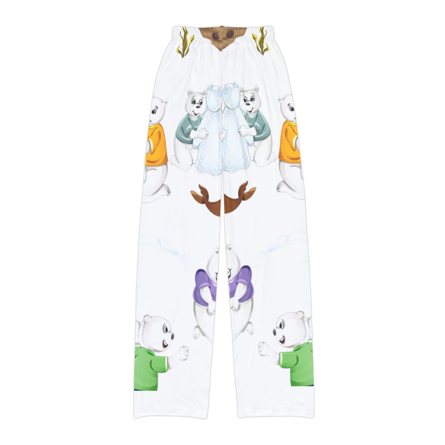 Poro the Polar Bear Kids Pajama Pants (AOP)