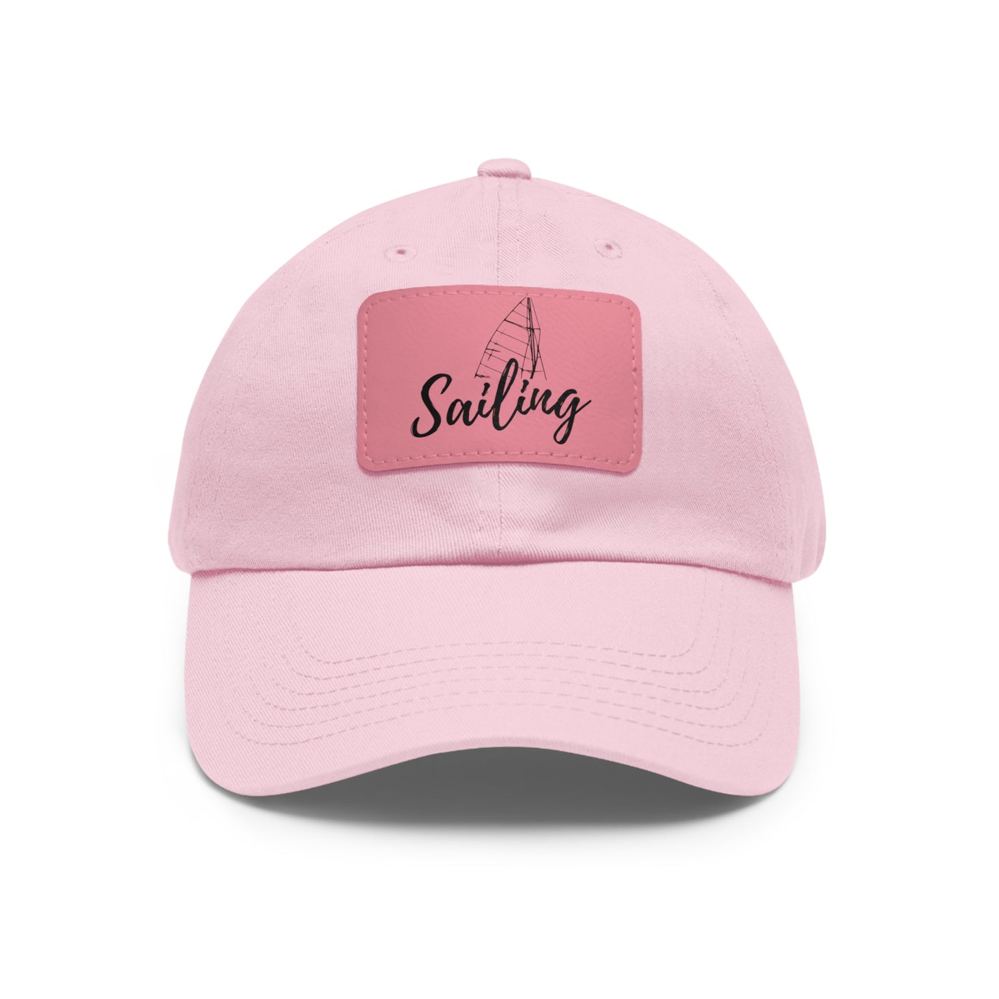 Sailing Dad Hat with Leather Patch (Rectangle)