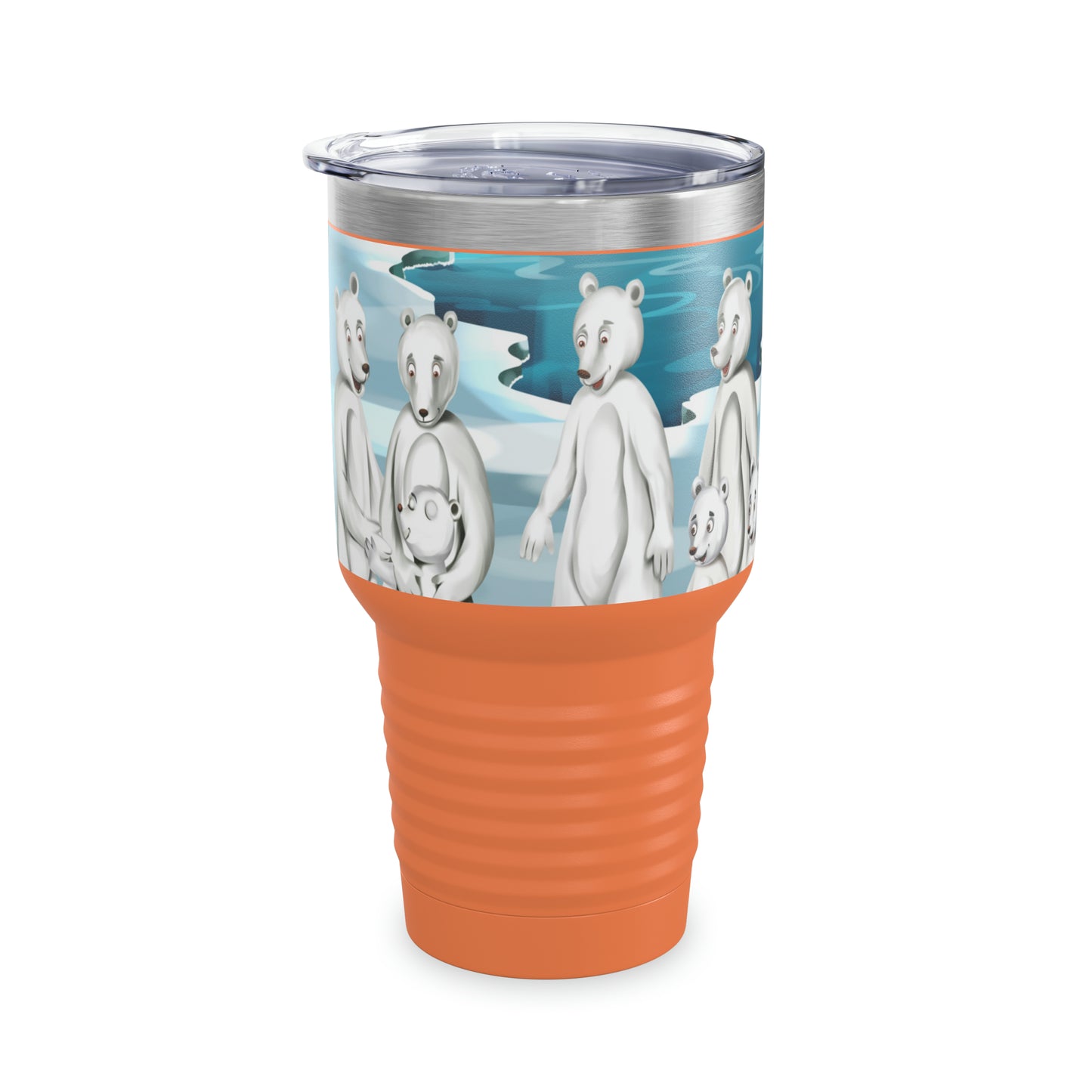 Poro The Polar Bear Ringneck Tumbler, 30oz