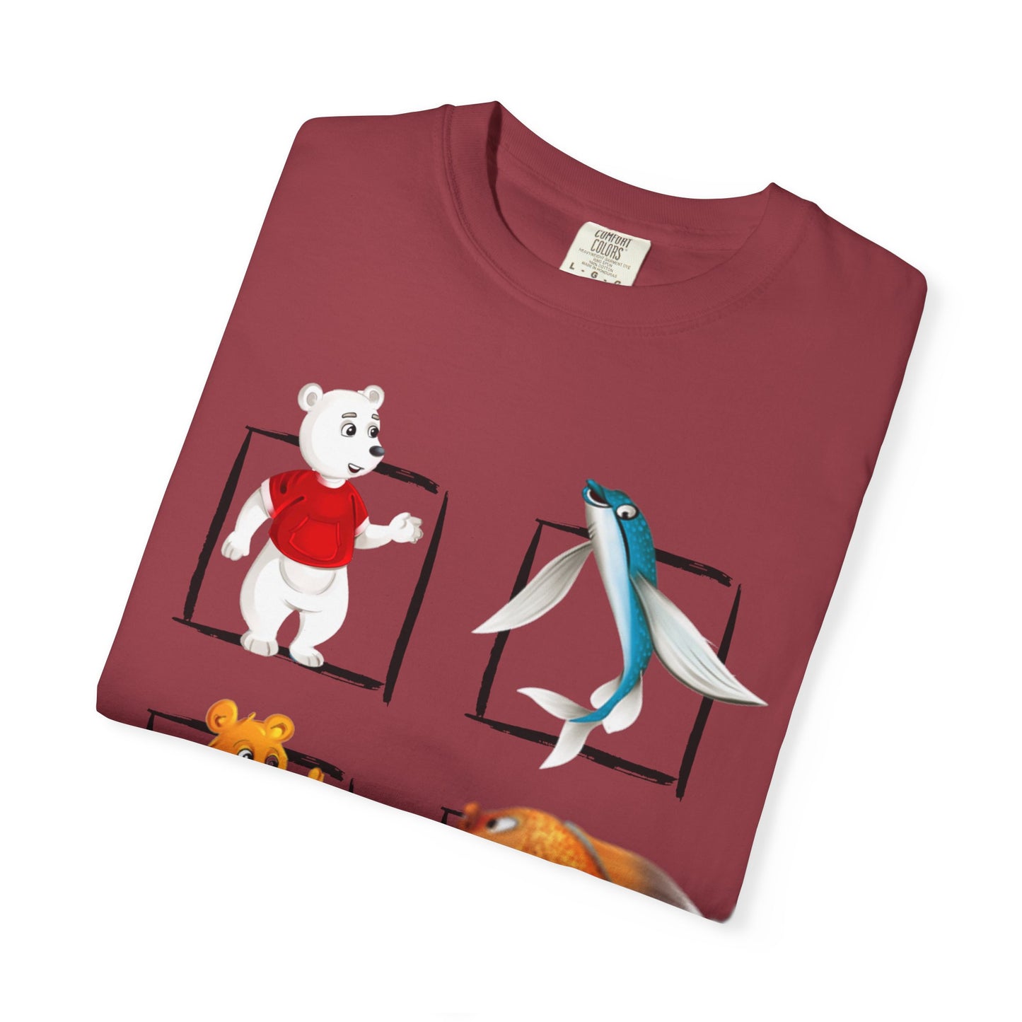 Whimsical Cartoon T-Shirt, Fun Graphic Tee for Kids, Animal Lovers Apparel, Perfect Gift for Birthdays and Celebrations