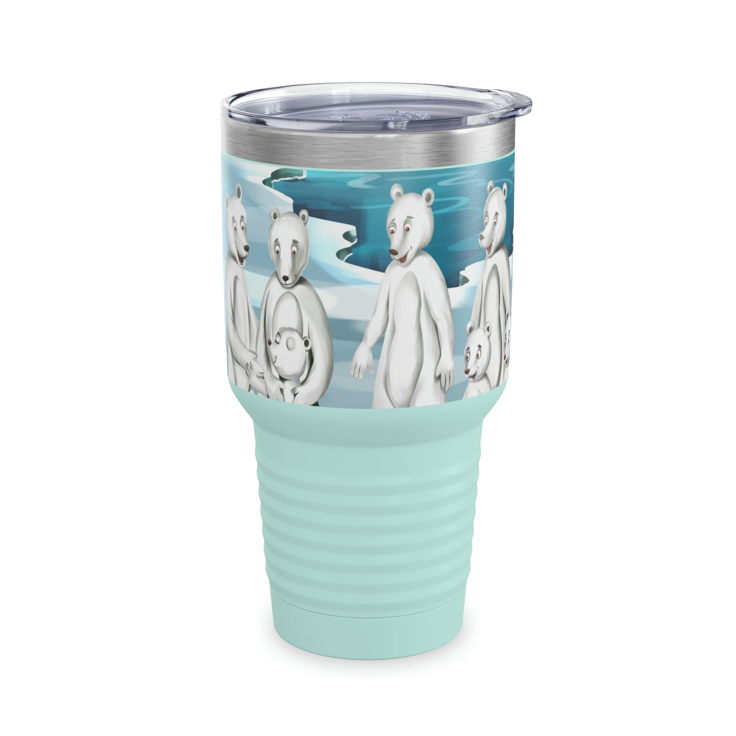 Poro The Polar Bear Ringneck Tumbler, 30oz