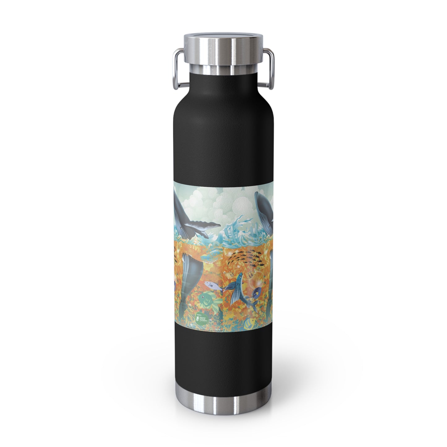 Finley the Flying Fish Copper Vacuum Insulated Bottle, 22oz