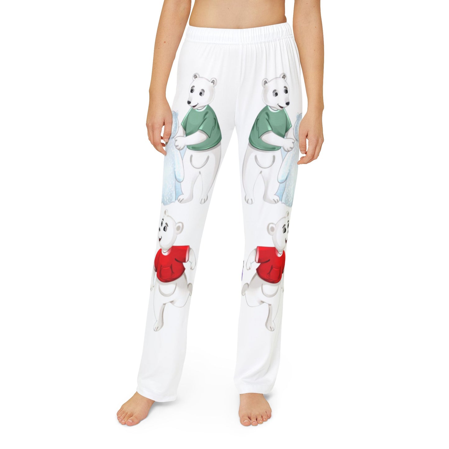 Poro the Polar Bear Kids Pajama Pants (AOP)