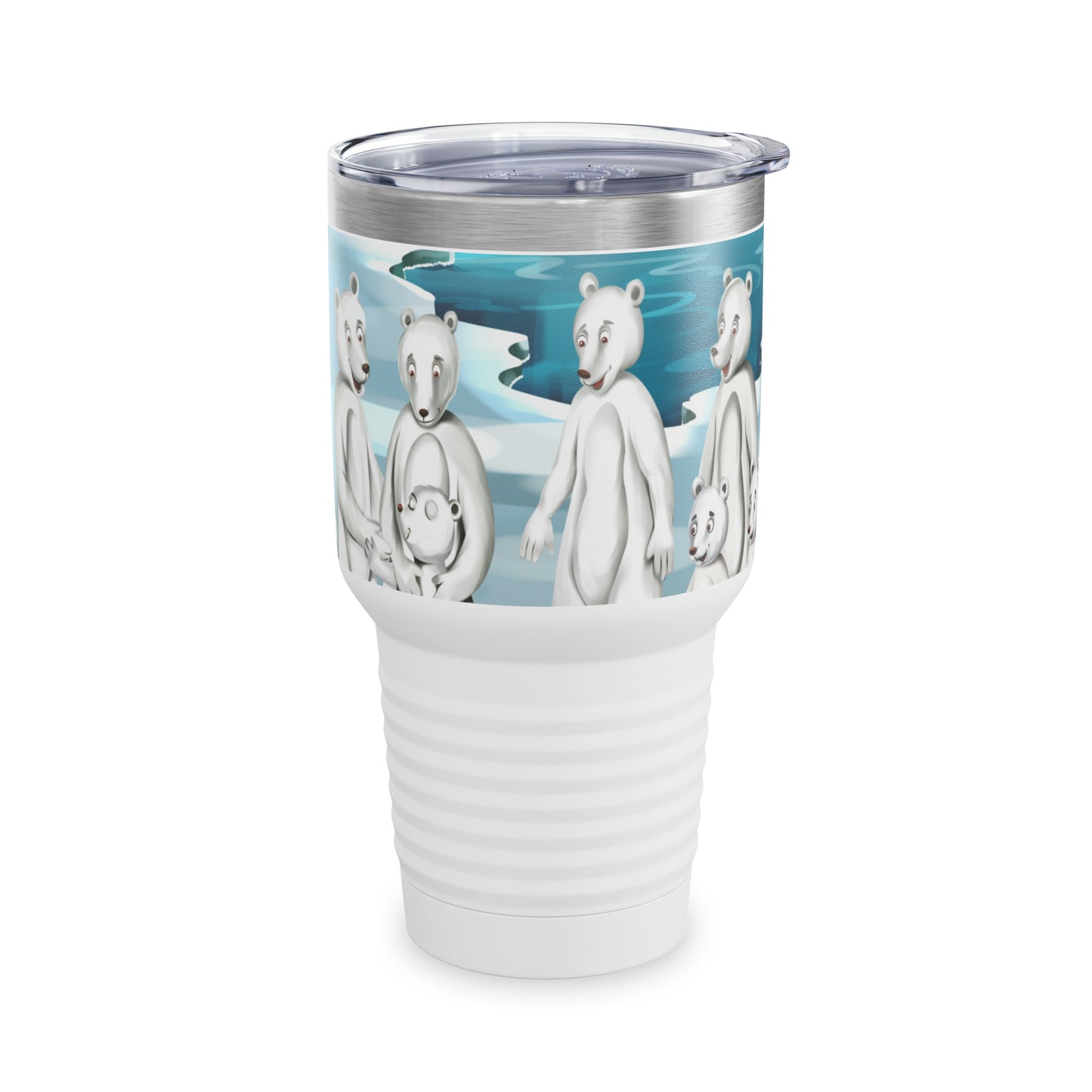 Poro The Polar Bear Ringneck Tumbler, 30oz