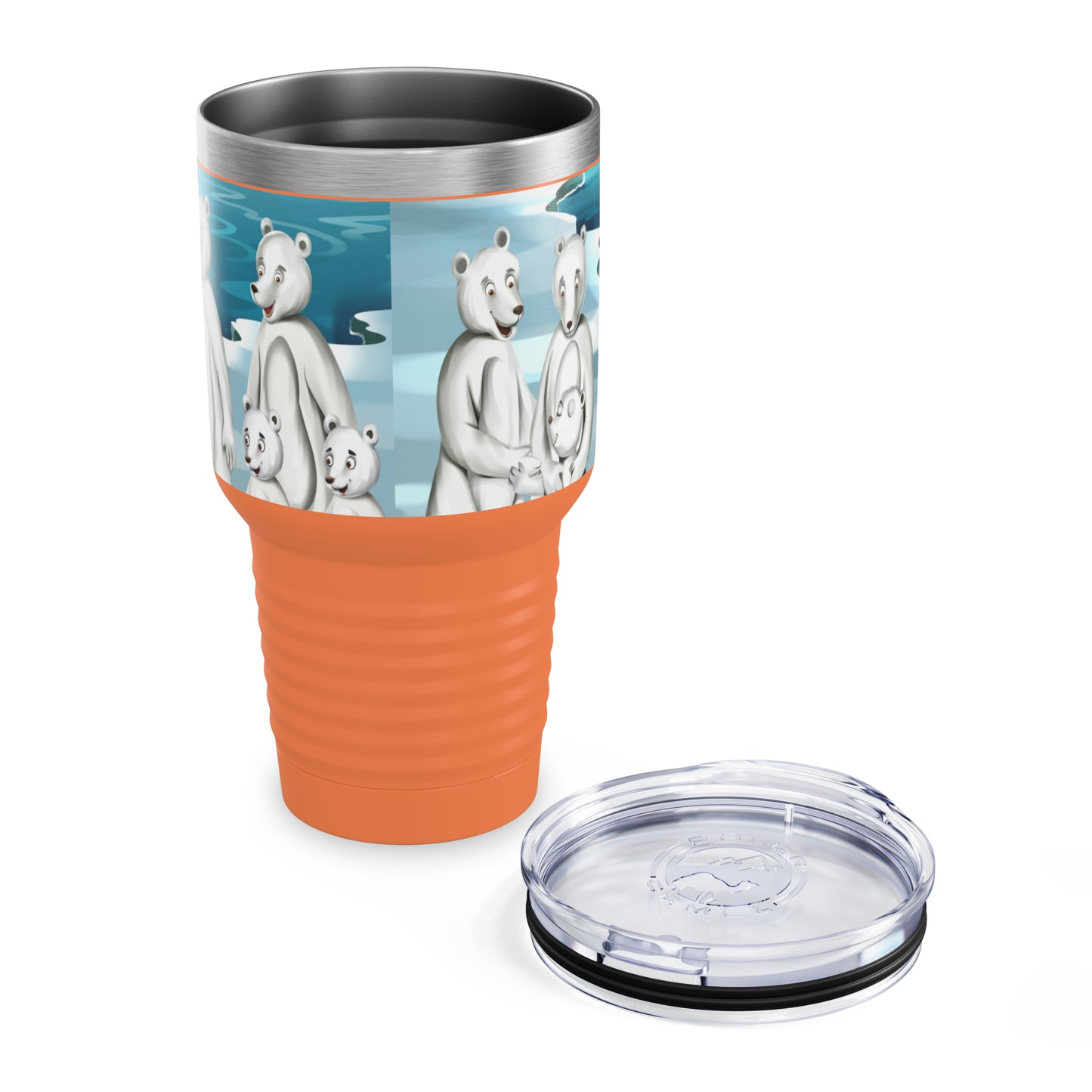 Poro The Polar Bear Ringneck Tumbler, 30oz