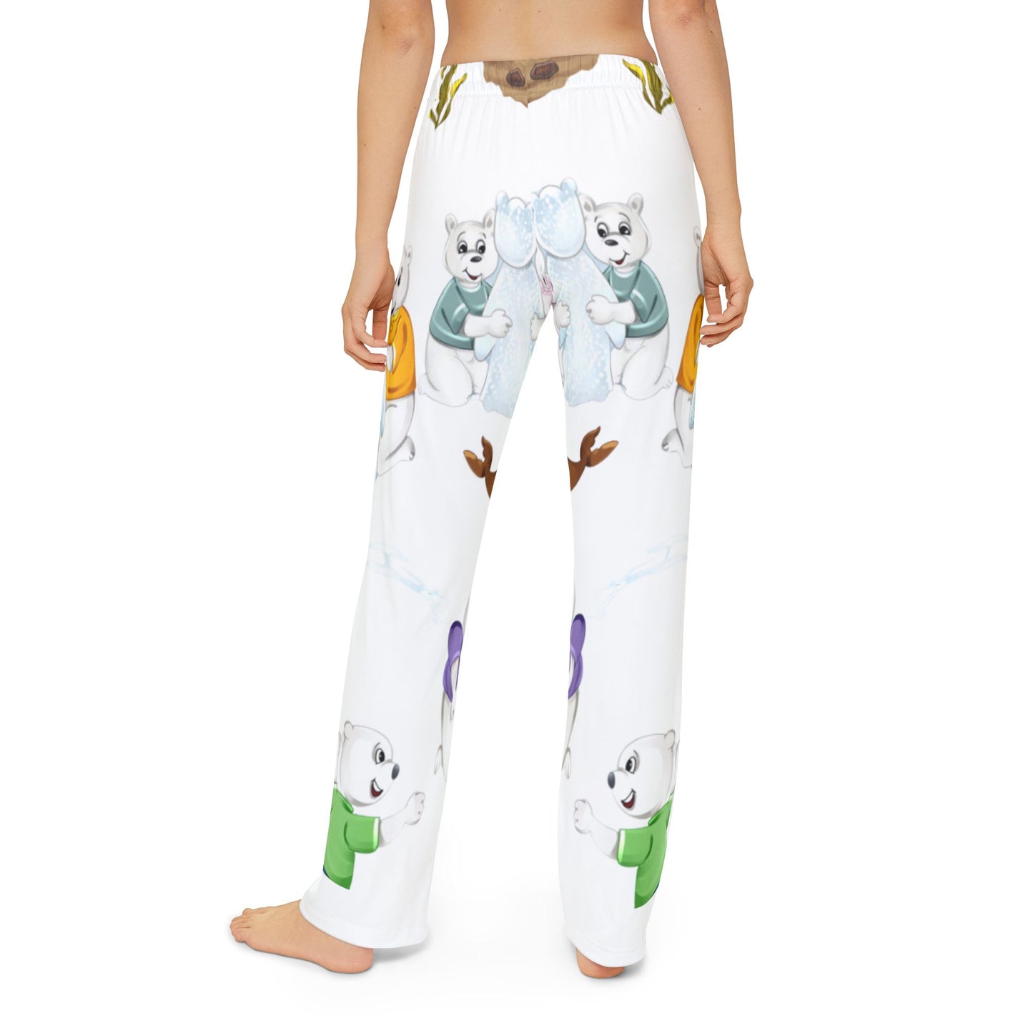 Poro the Polar Bear Kids Pajama Pants (AOP)