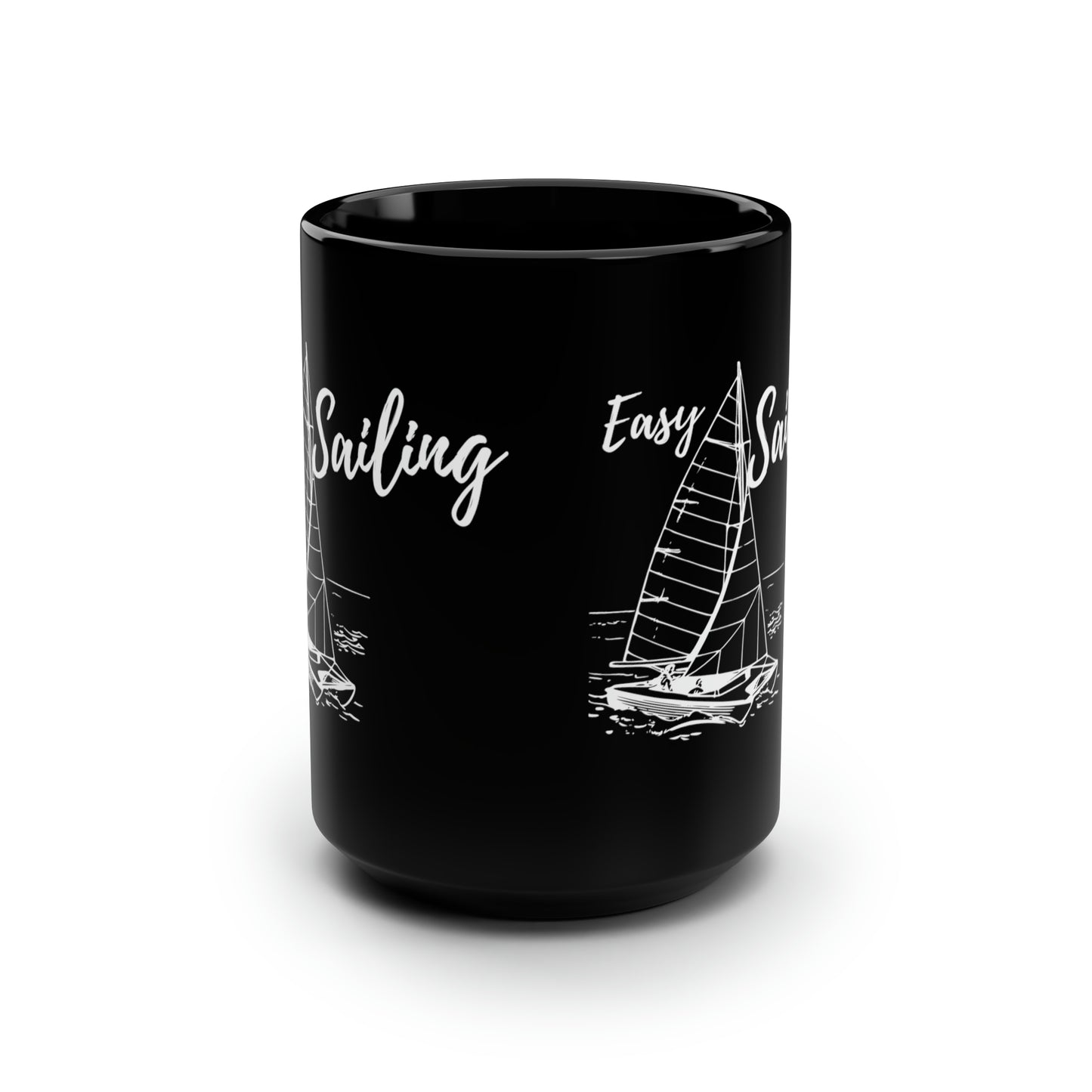 Sailing Black Mug, 15oz