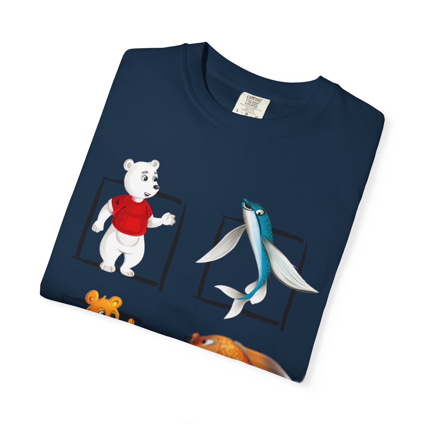 Whimsical Cartoon T-Shirt, Fun Graphic Tee for Kids, Animal Lovers Apparel, Perfect Gift for Birthdays and Celebrations