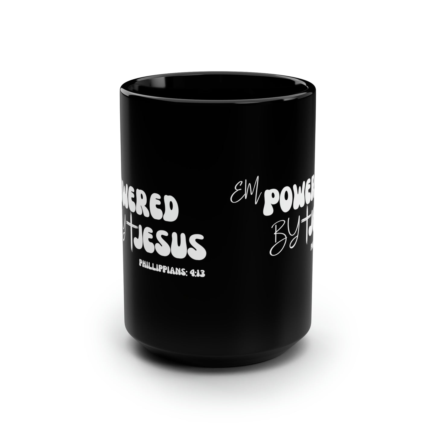 Christian Wear Black Mug, 15oz