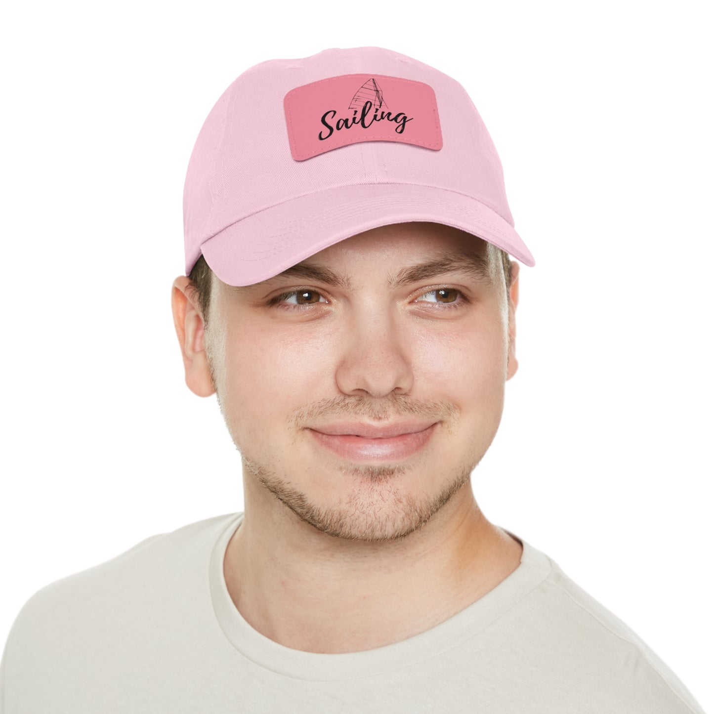 Sailing Dad Hat with Leather Patch (Rectangle)