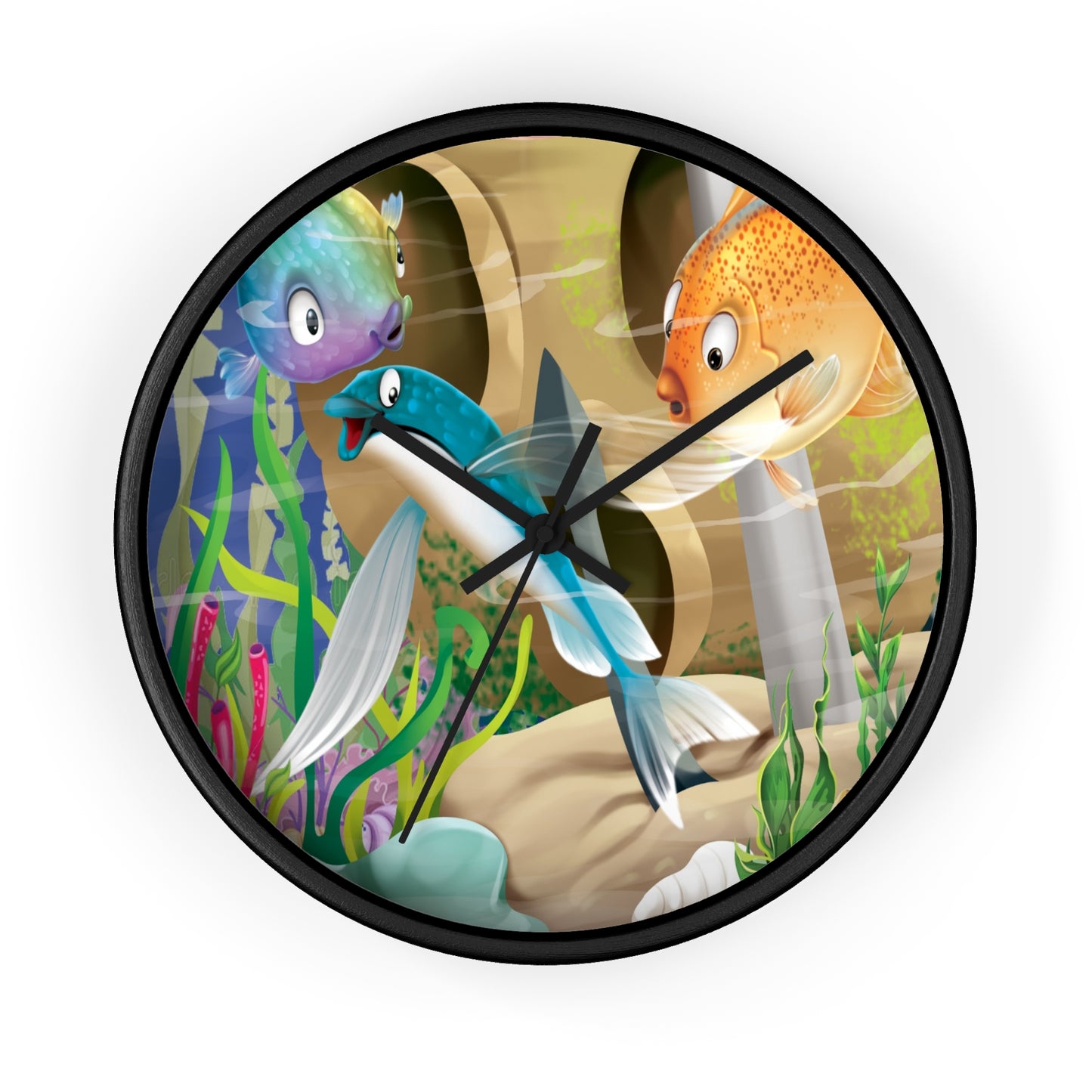 Finley The Flying Fish Wall Clock