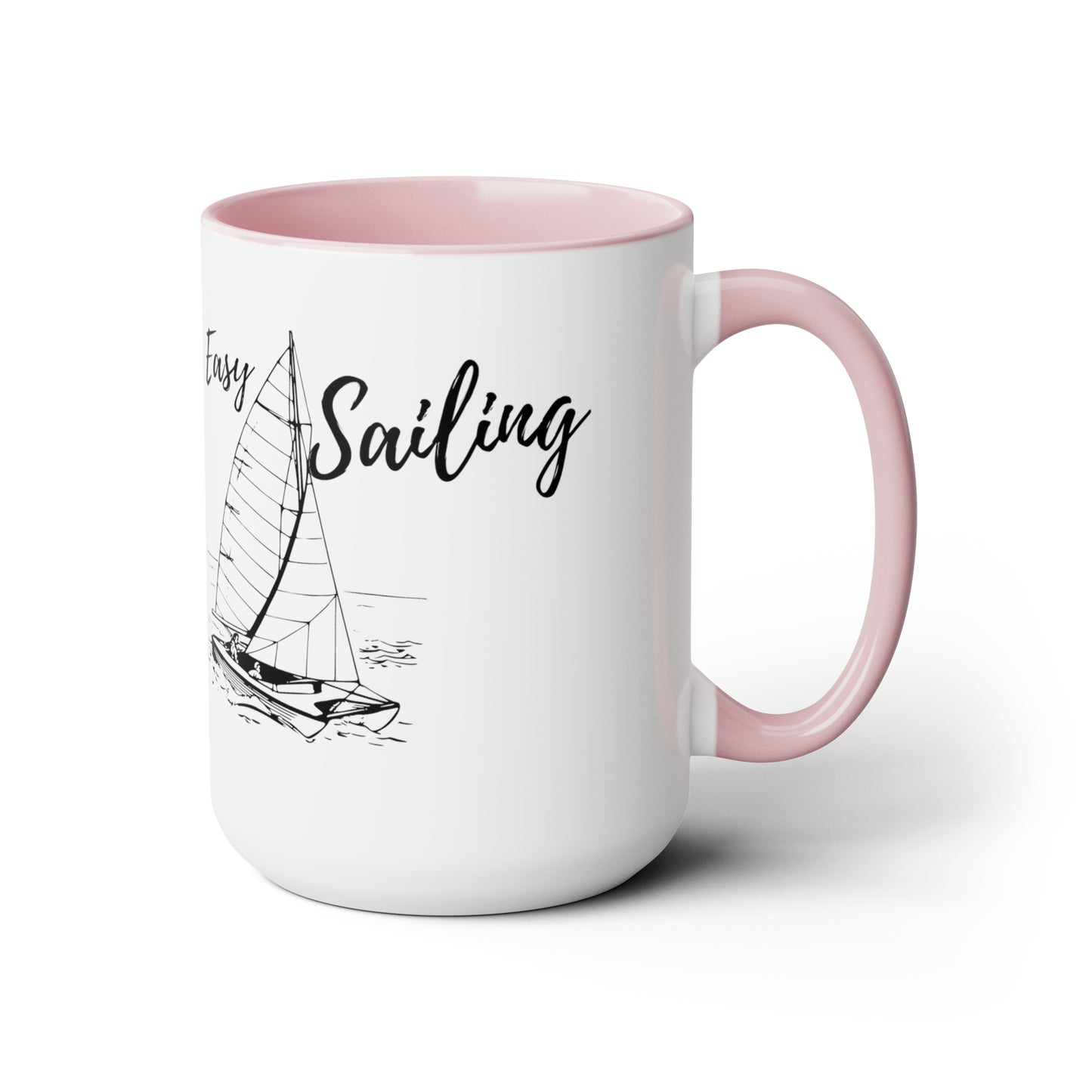 Sailing Two-Tone Coffee Mugs, 15oz