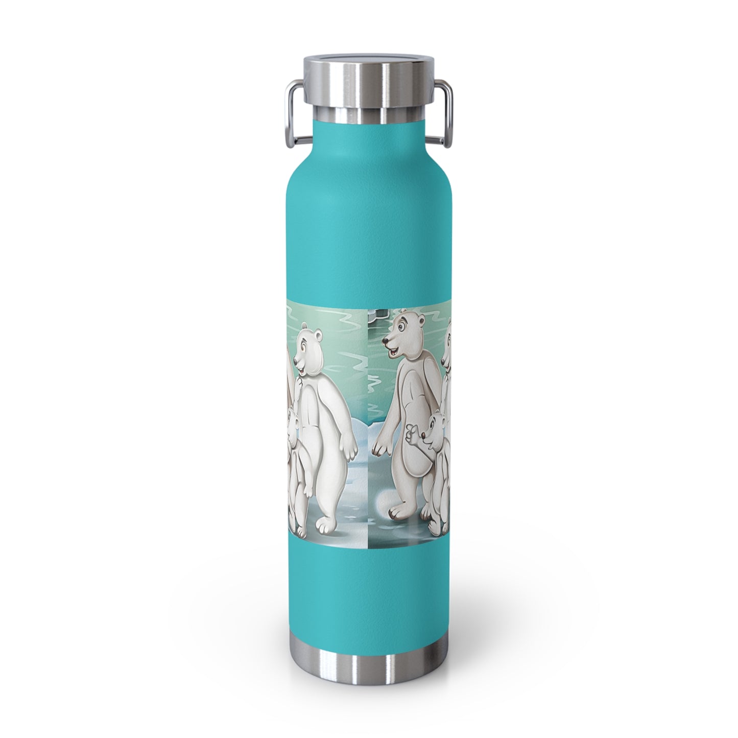 Poro the Polar Bear Copper Vacuum Insulated Bottle, 22oz