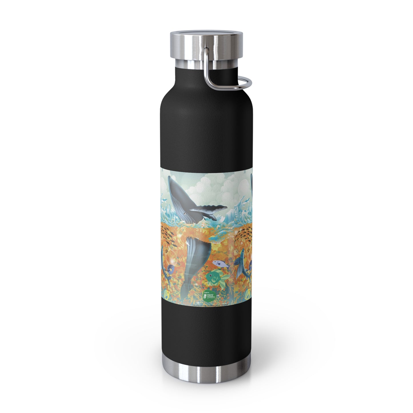 Finley the Flying Fish Copper Vacuum Insulated Bottle, 22oz