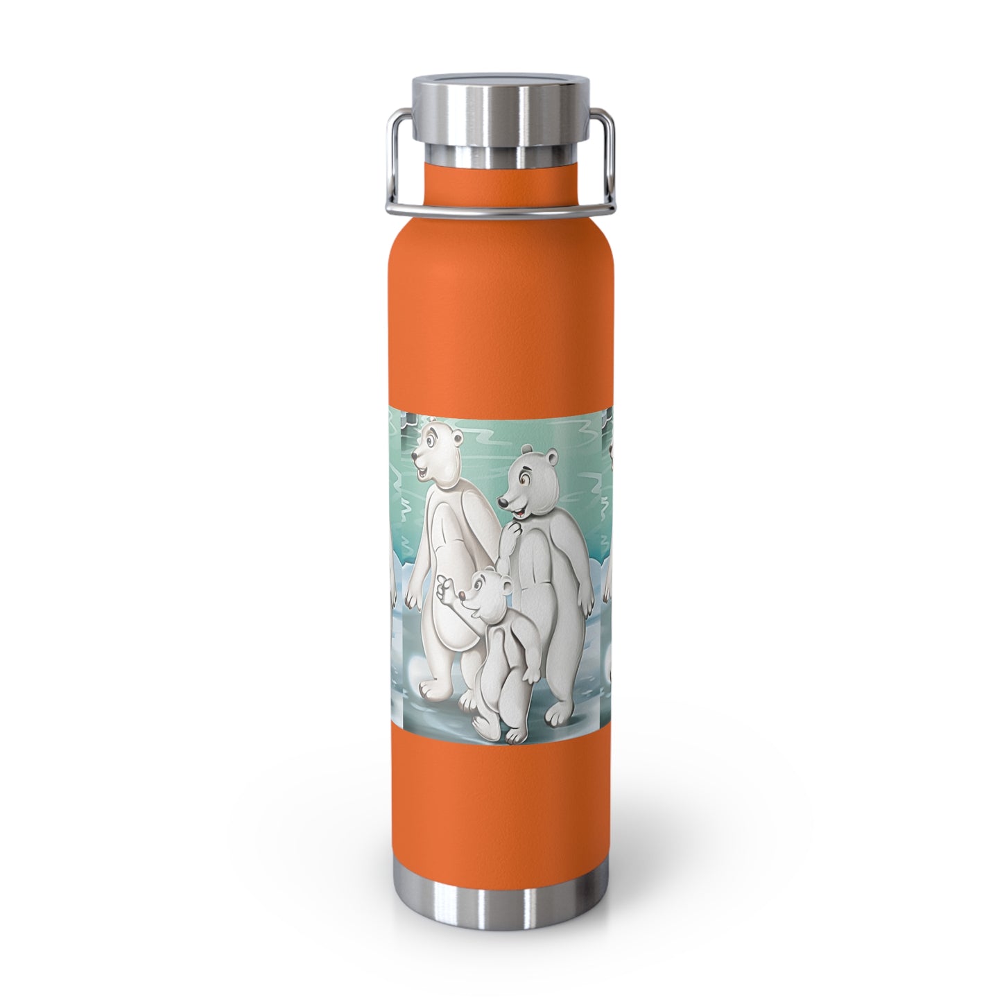 Poro the Polar Bear Copper Vacuum Insulated Bottle, 22oz