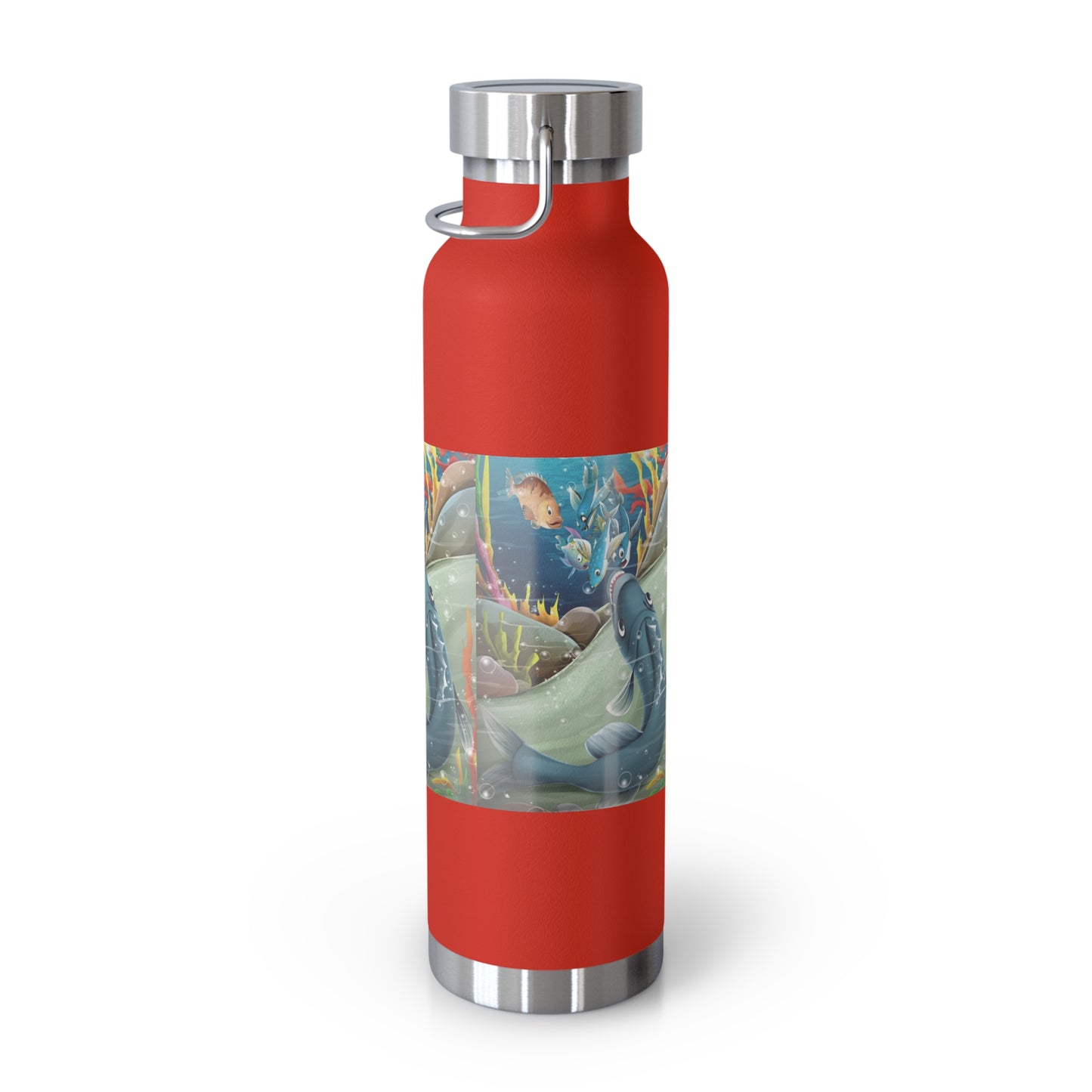 Finley the Flying Fish Copper Vacuum Insulated Bottle, 22oz