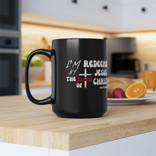 Christian Wear Black Mug, 15oz