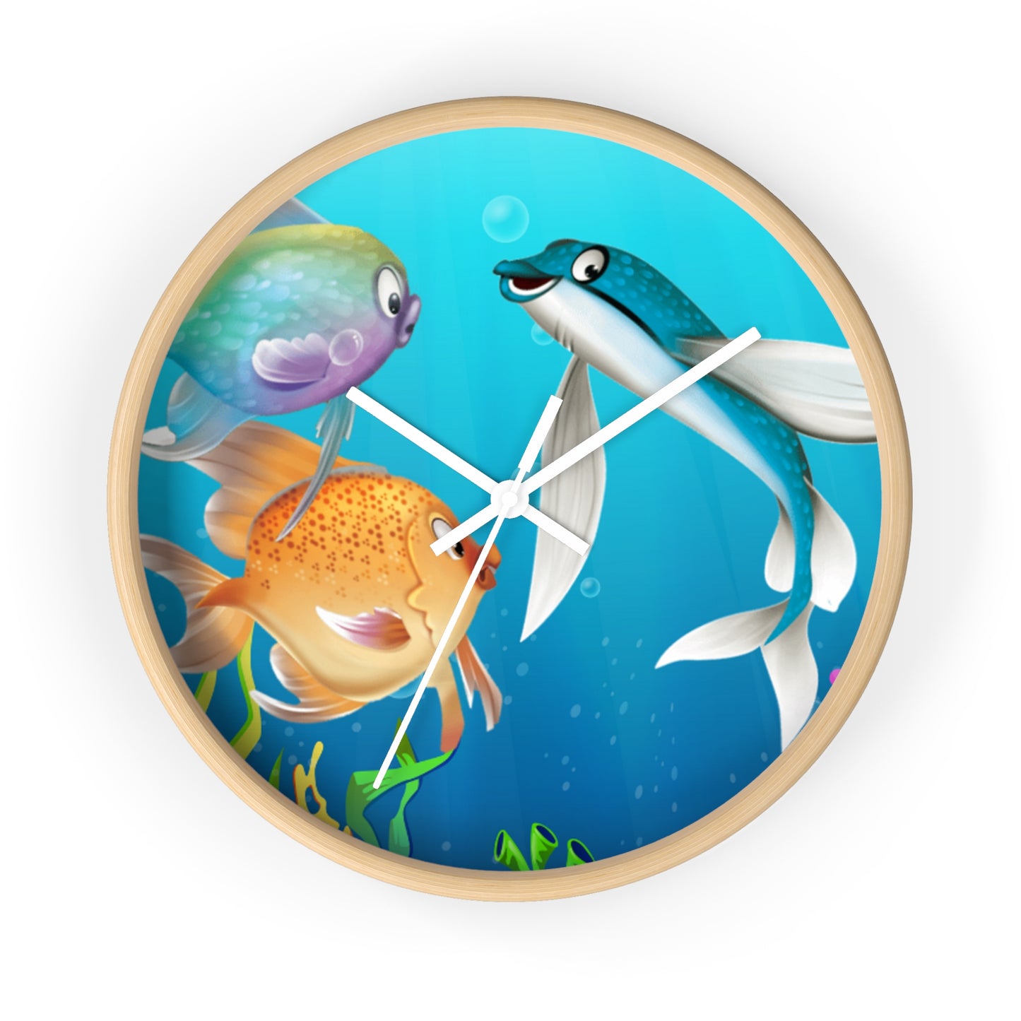 Finley The Flying Fish Wall Clock