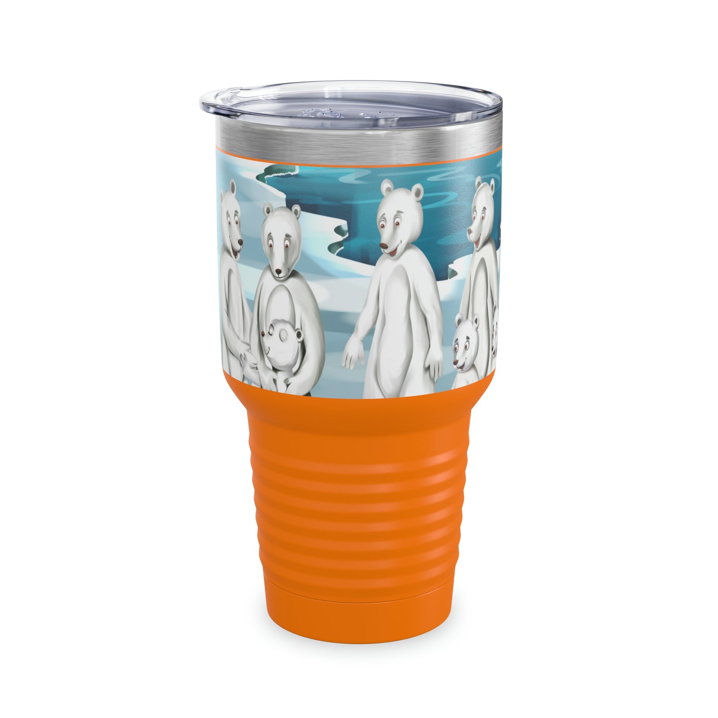 Poro The Polar Bear Ringneck Tumbler, 30oz