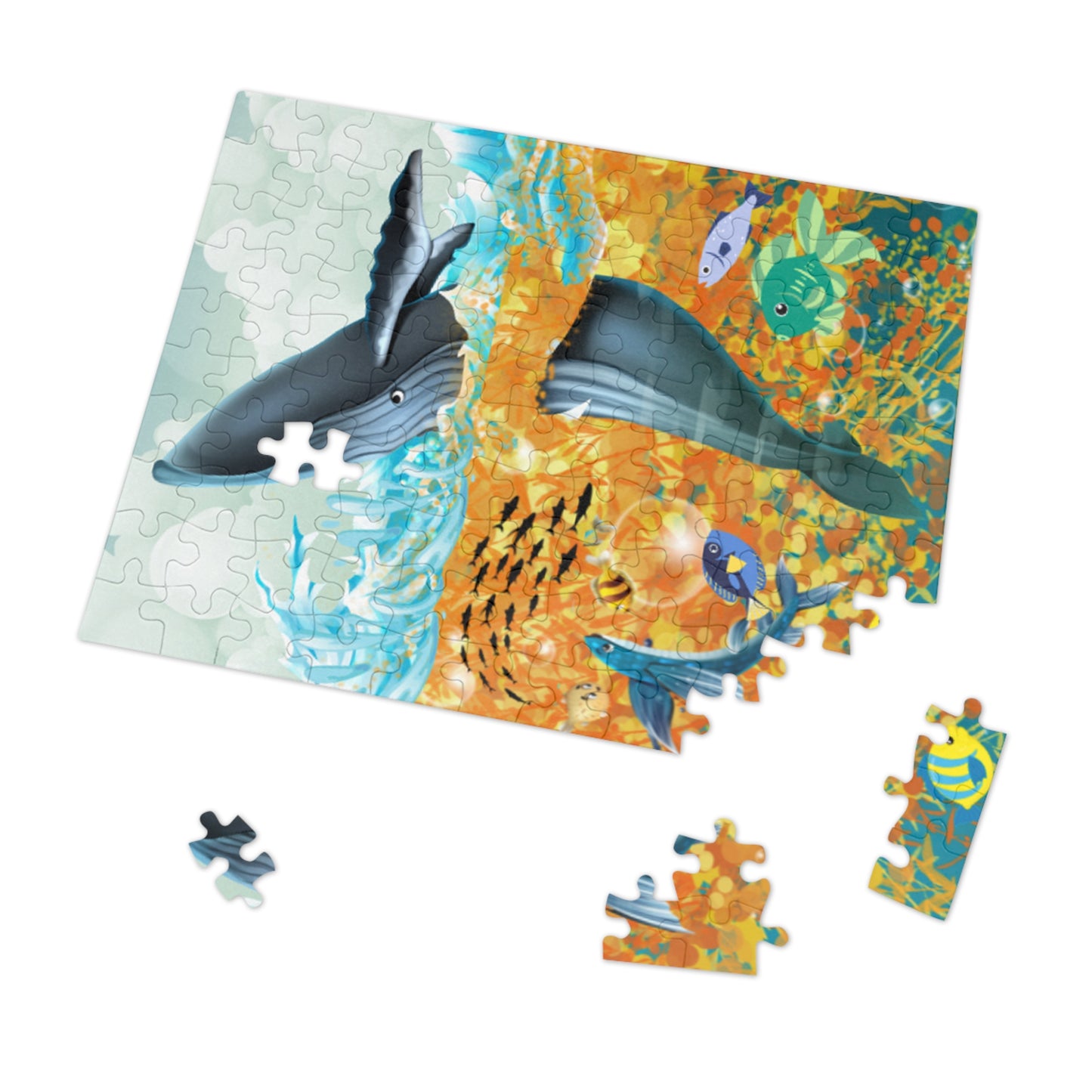 Finley the Flying Fish Jigsaw Puzzle (30, 110, 252, 500,1000-Piece)