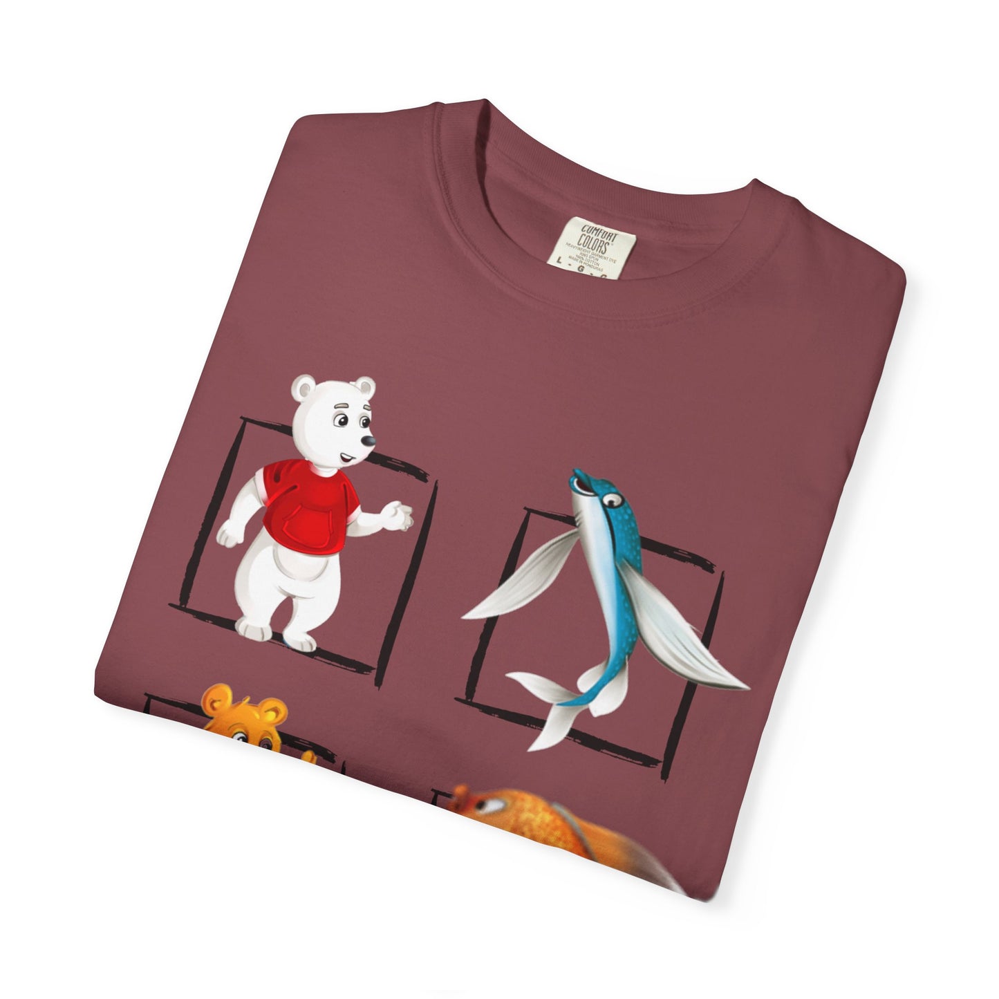 Whimsical Cartoon T-Shirt, Fun Graphic Tee for Kids, Animal Lovers Apparel, Perfect Gift for Birthdays and Celebrations