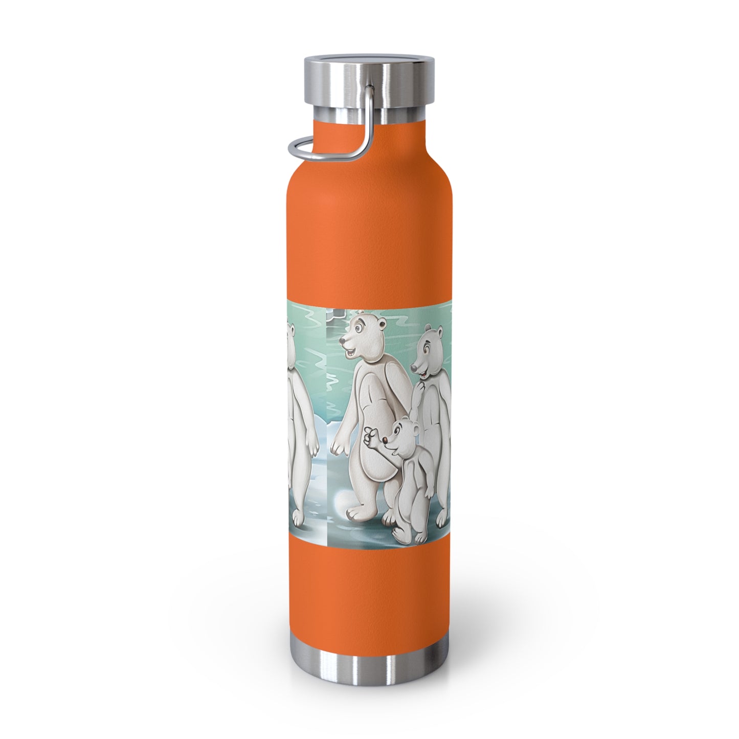 Poro the Polar Bear Copper Vacuum Insulated Bottle, 22oz